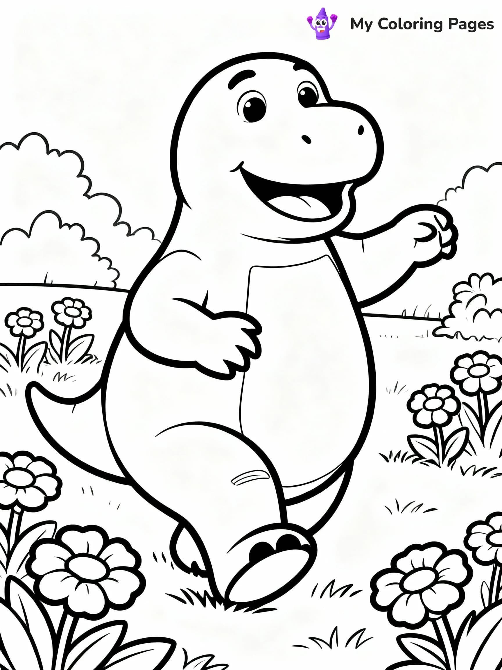 Barney Coloring Pages - 5