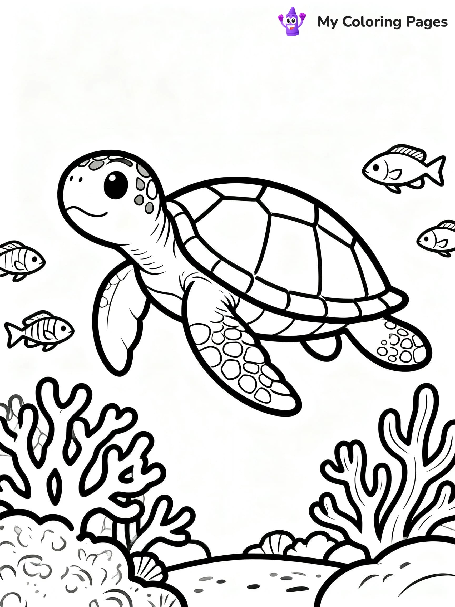 Enchanted Beautiful Mermaid Coloring Pages - 24
