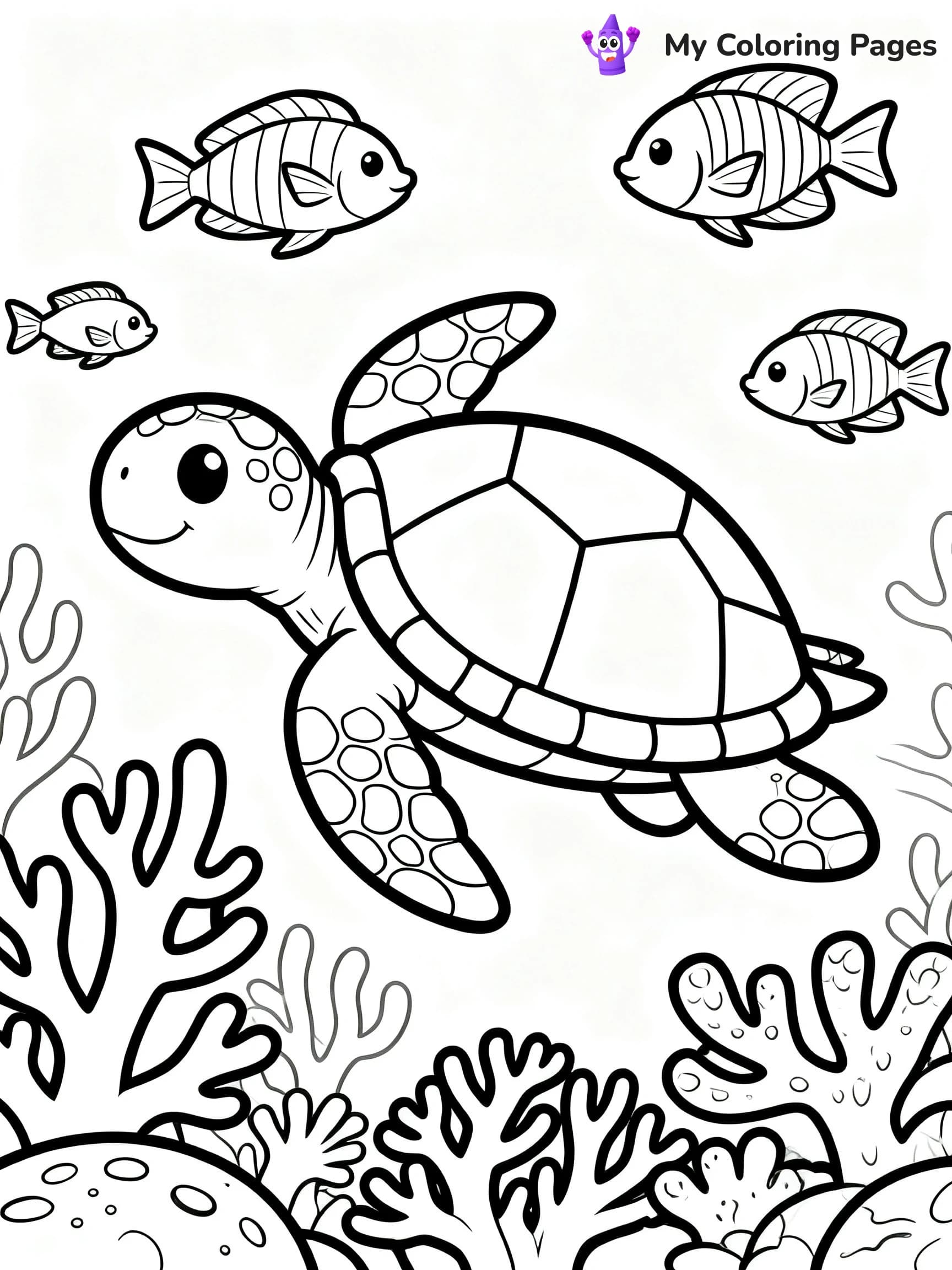 Enchanted Beautiful Mermaid Coloring Pages - 23