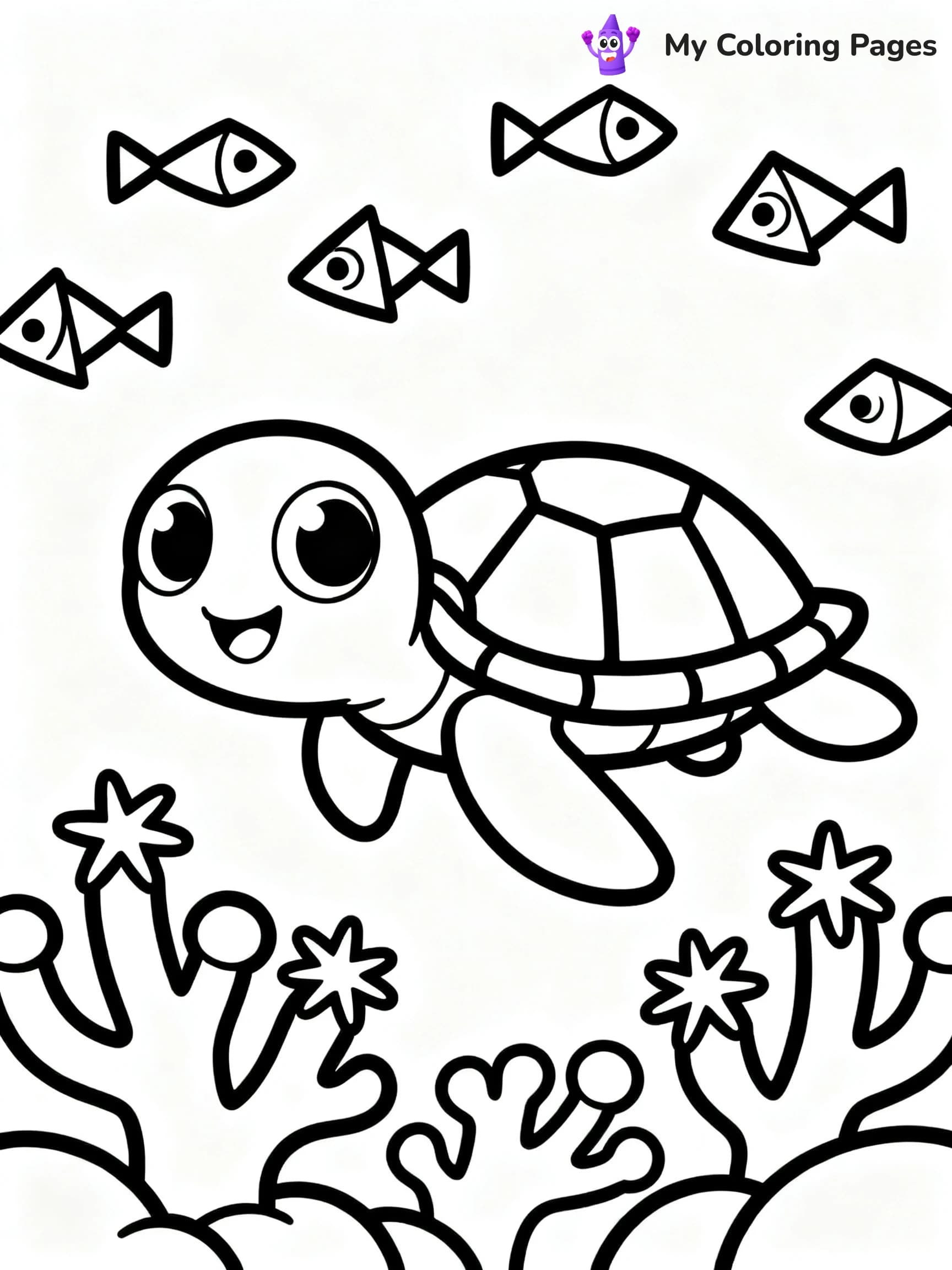 Enchanted Beautiful Mermaid Coloring Pages - 22