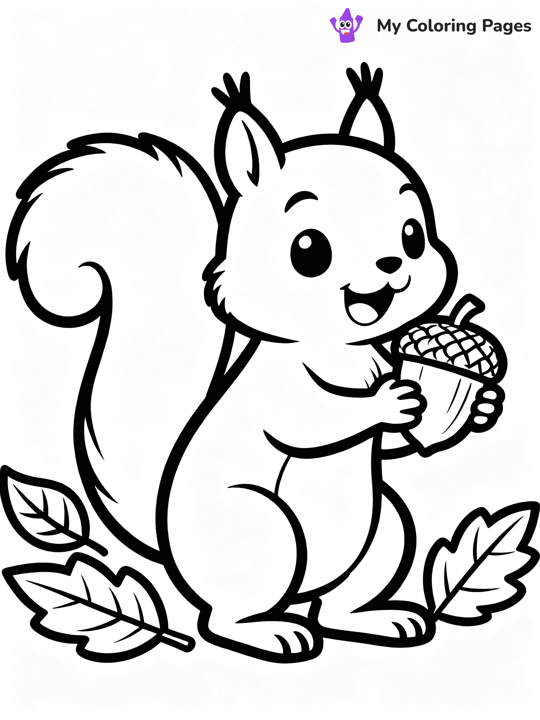 Acorn Coloring Pages - 26