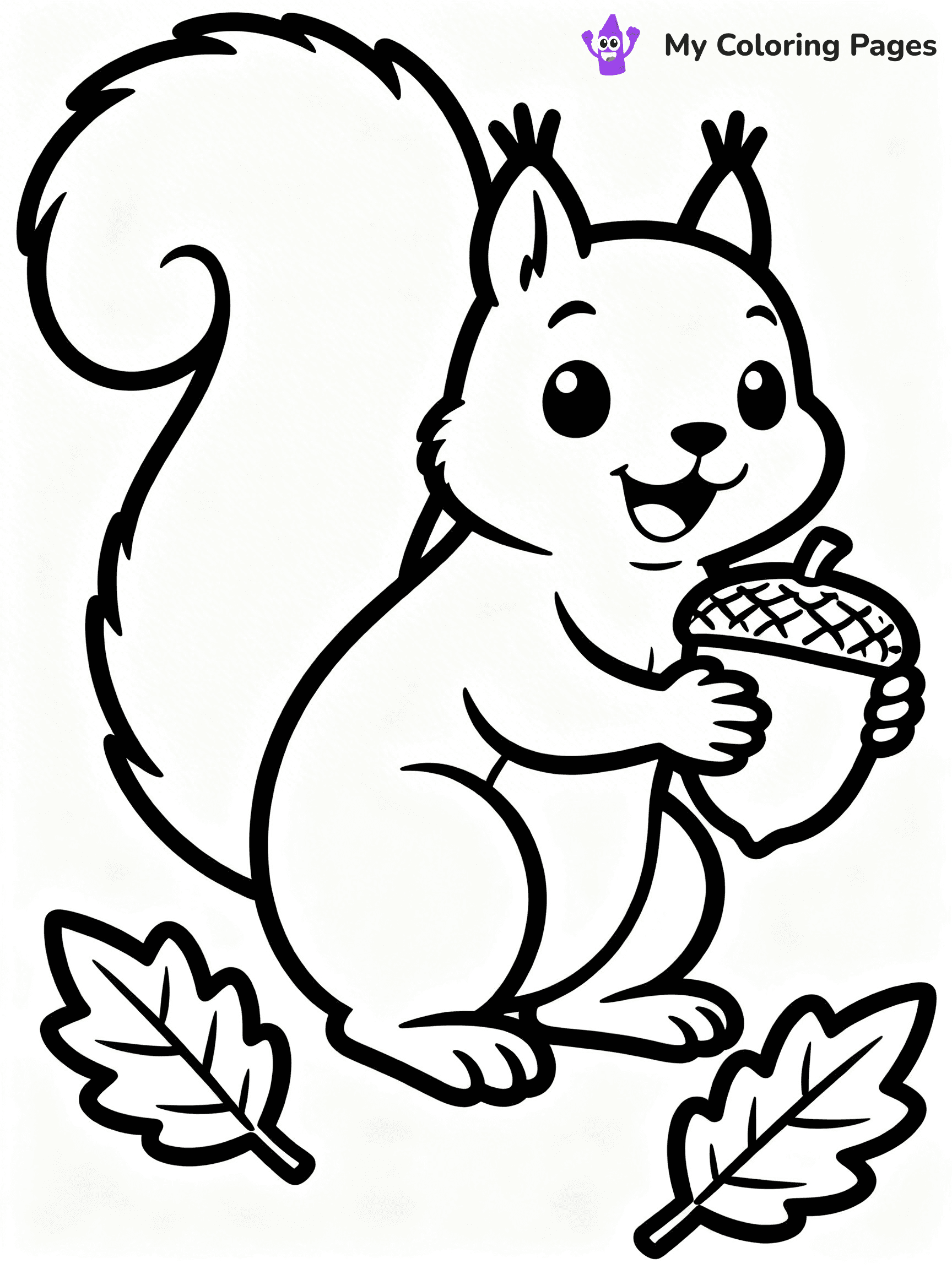 Acorn Coloring Pages - 23