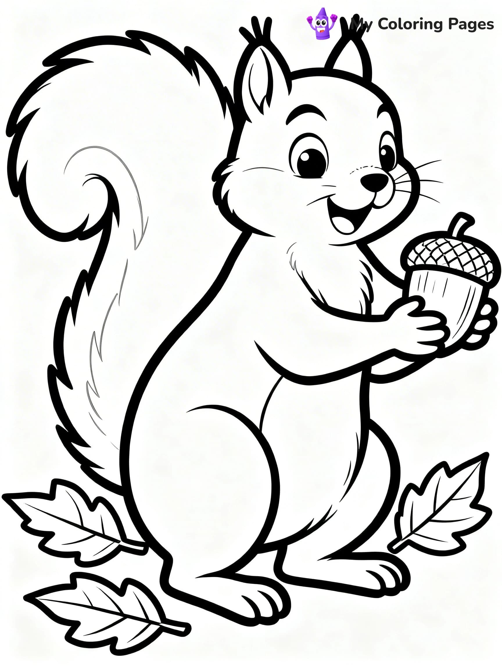 Acorn Coloring Pages - 22