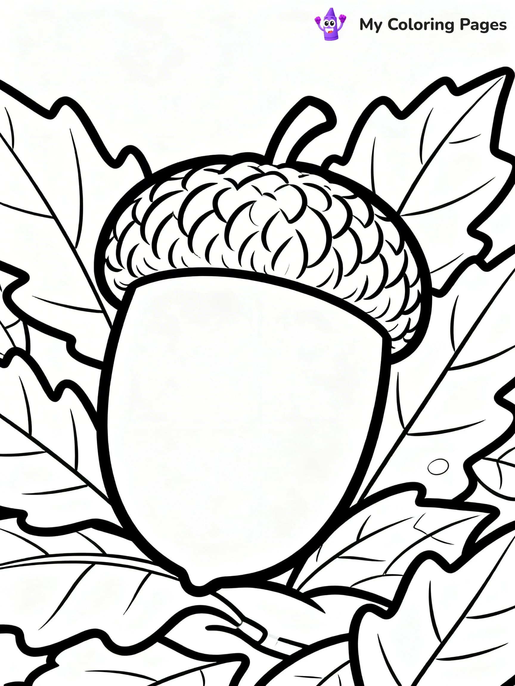 Acorn Coloring Pages - 13