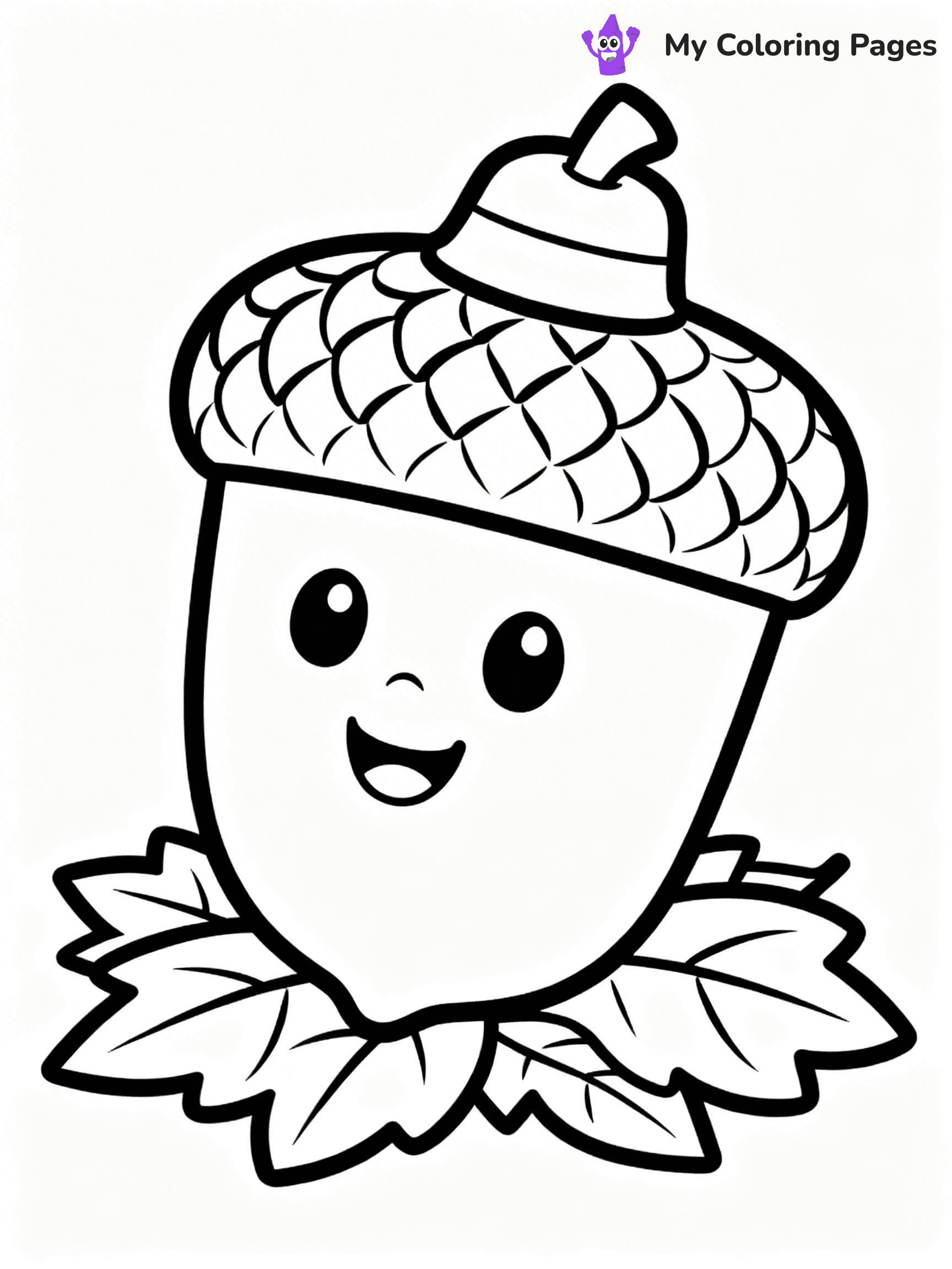 Acorn Coloring Pages - 6