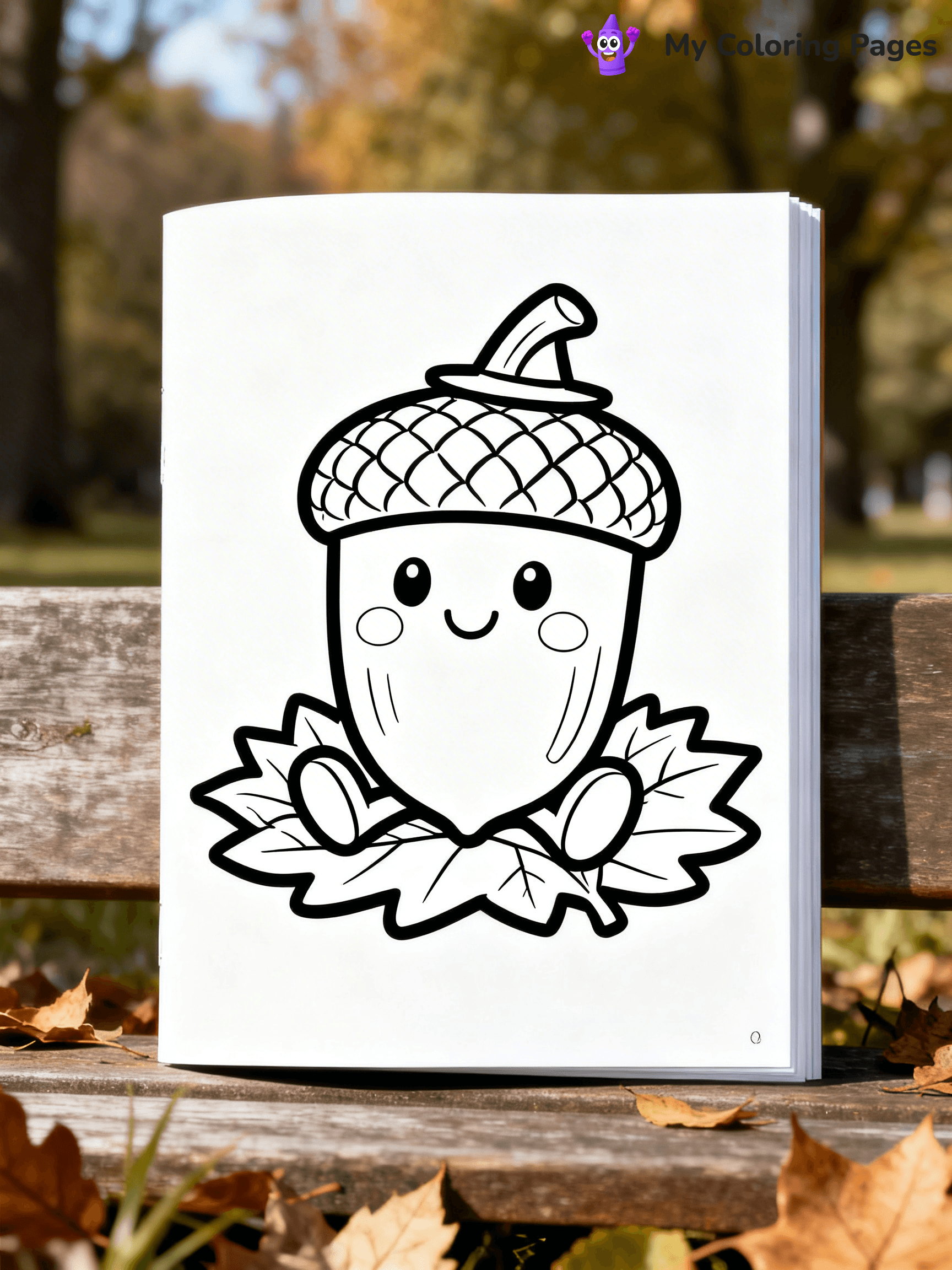 Acorn Coloring Pages - 3