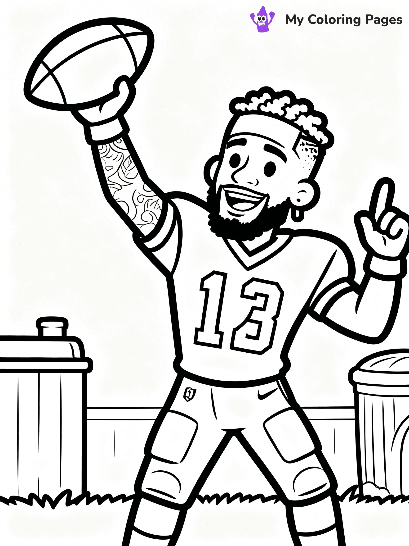 Odell Beckham Coloring Pages - 23