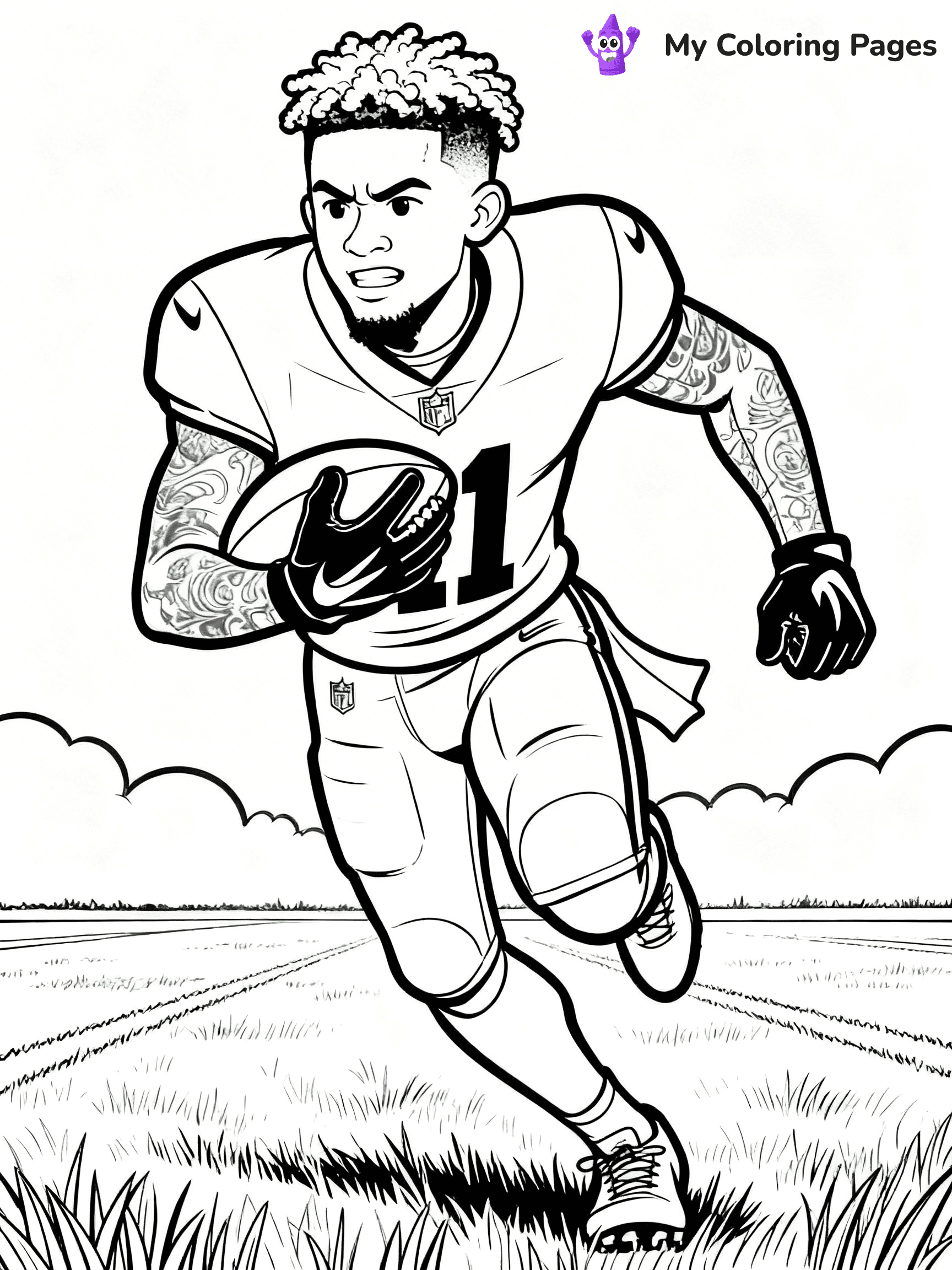 Odell Beckham Coloring Pages - 16