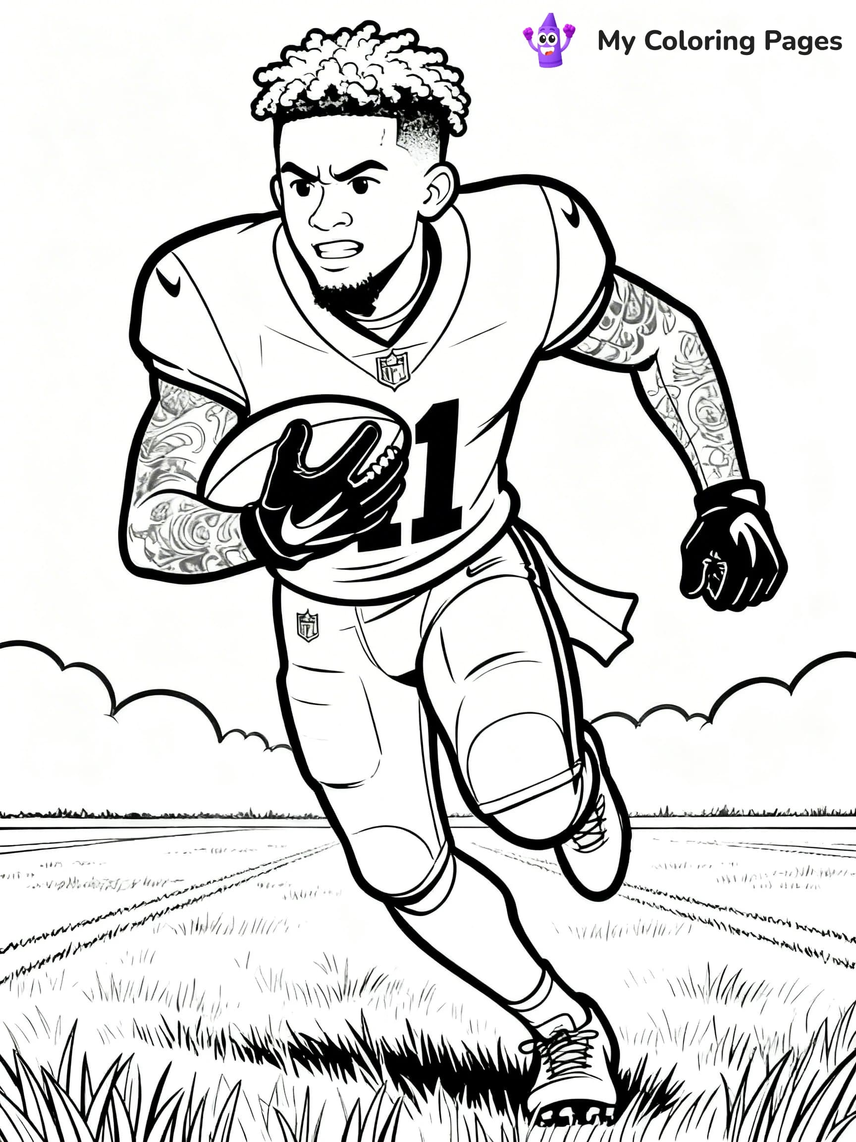 Odell Beckham Coloring Pages - 19