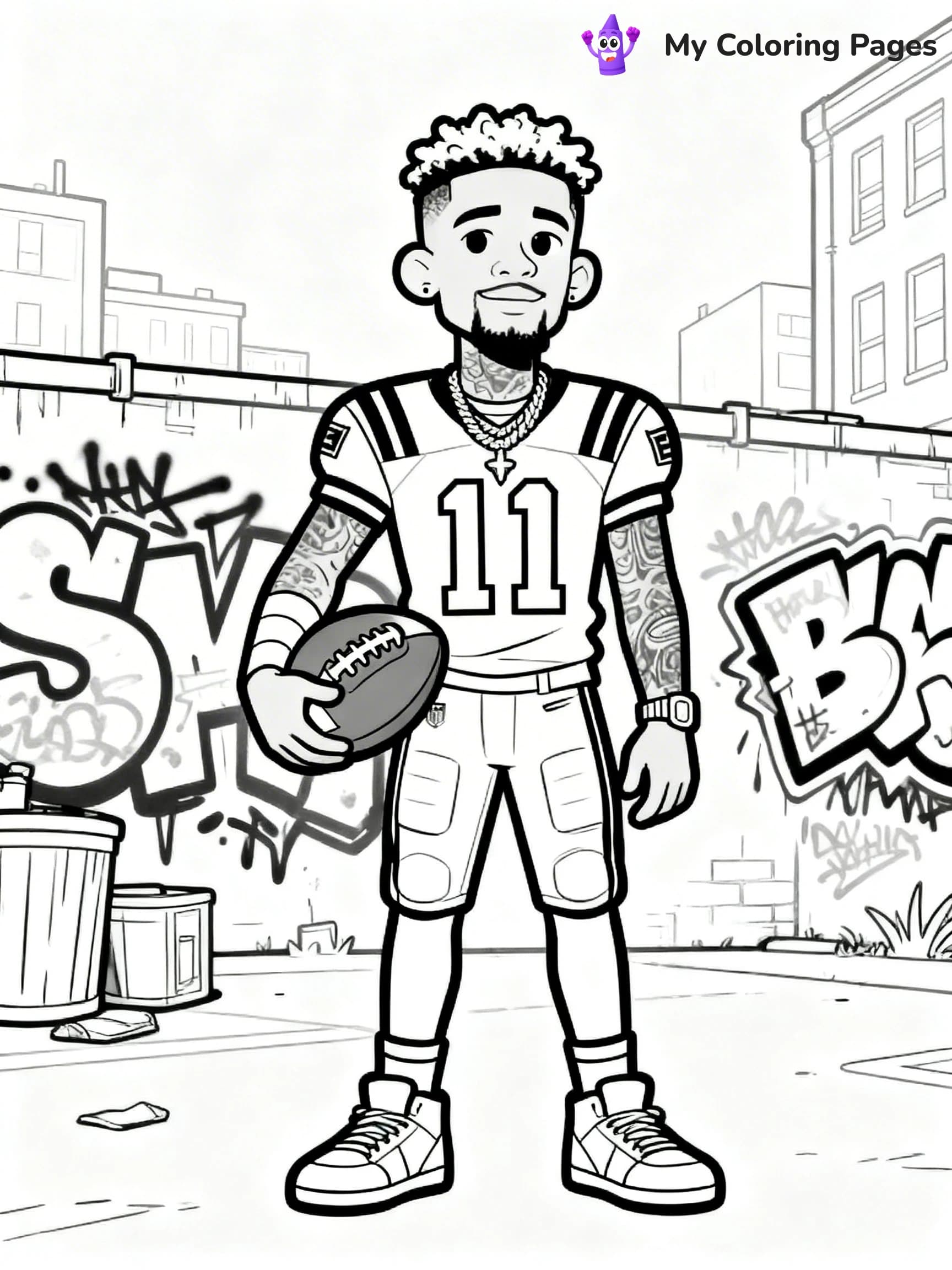 Odell Beckham Coloring Pages - 17