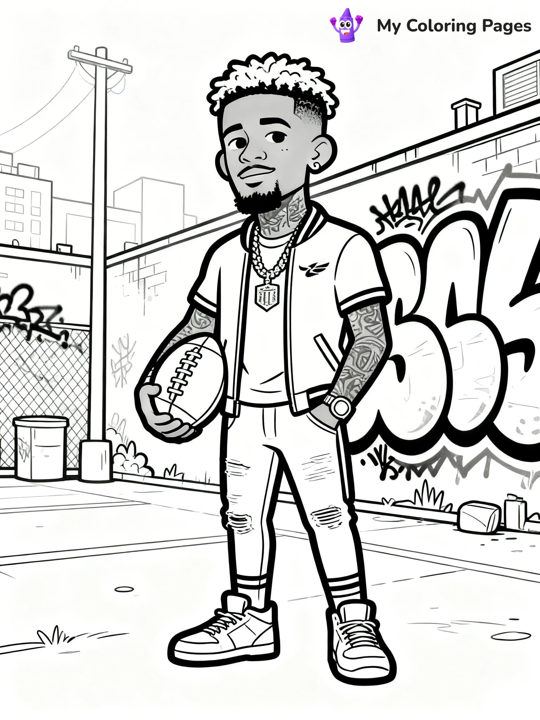 Odell Beckham Coloring Pages - 16