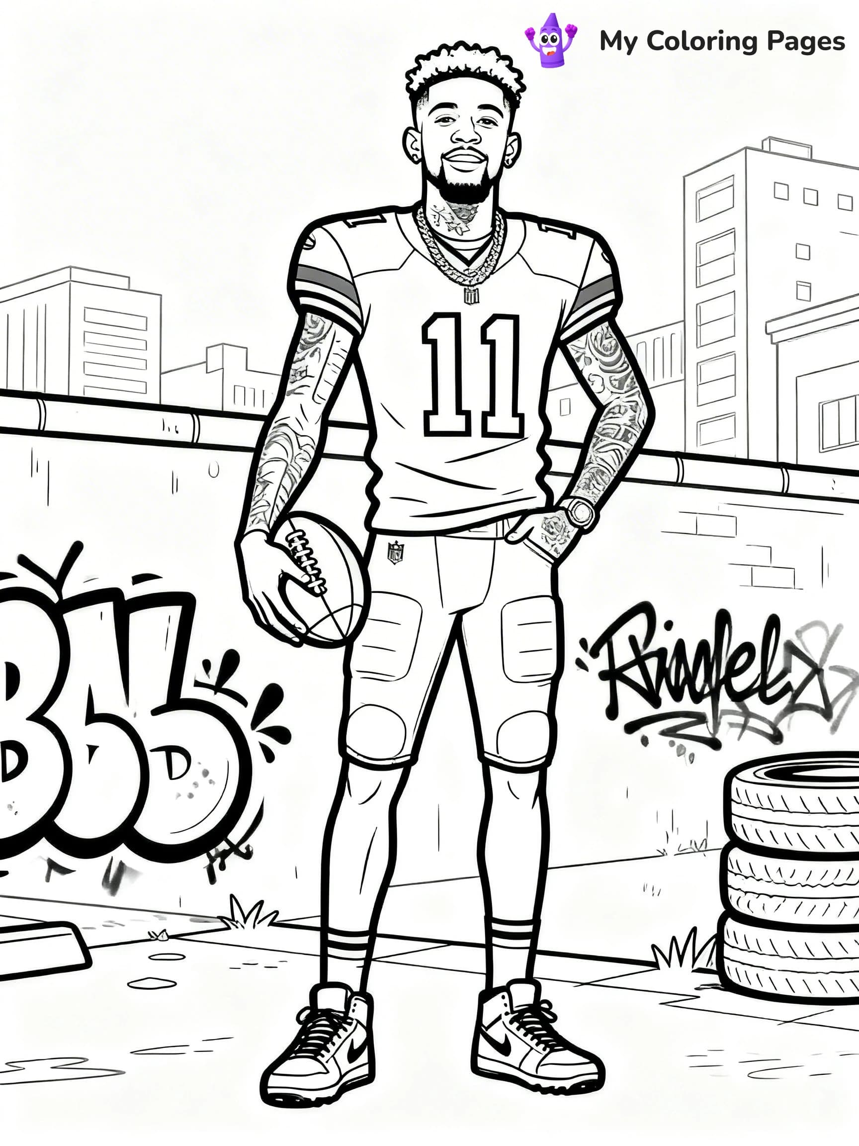 Odell Beckham Coloring Pages - 15