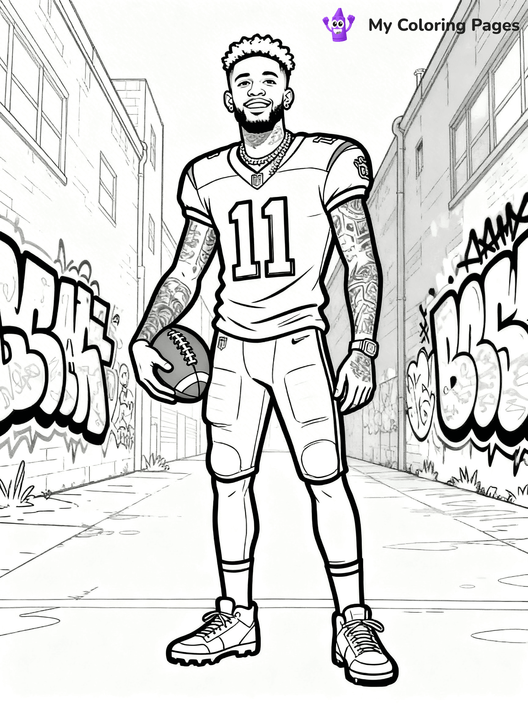 Odell Beckham Coloring Pages - 11