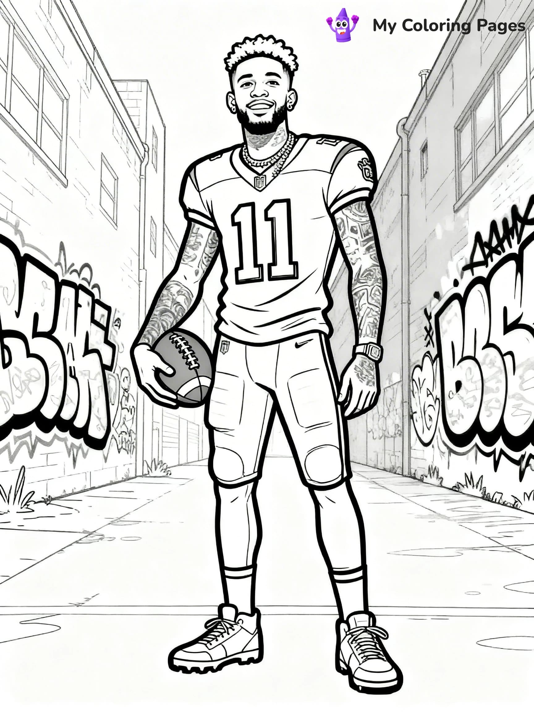 Odell Beckham Coloring Pages - 14
