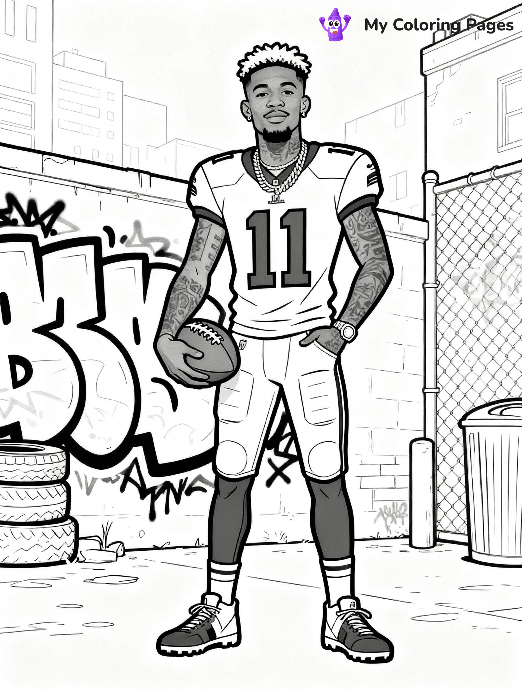 Odell Beckham Coloring Pages - 10