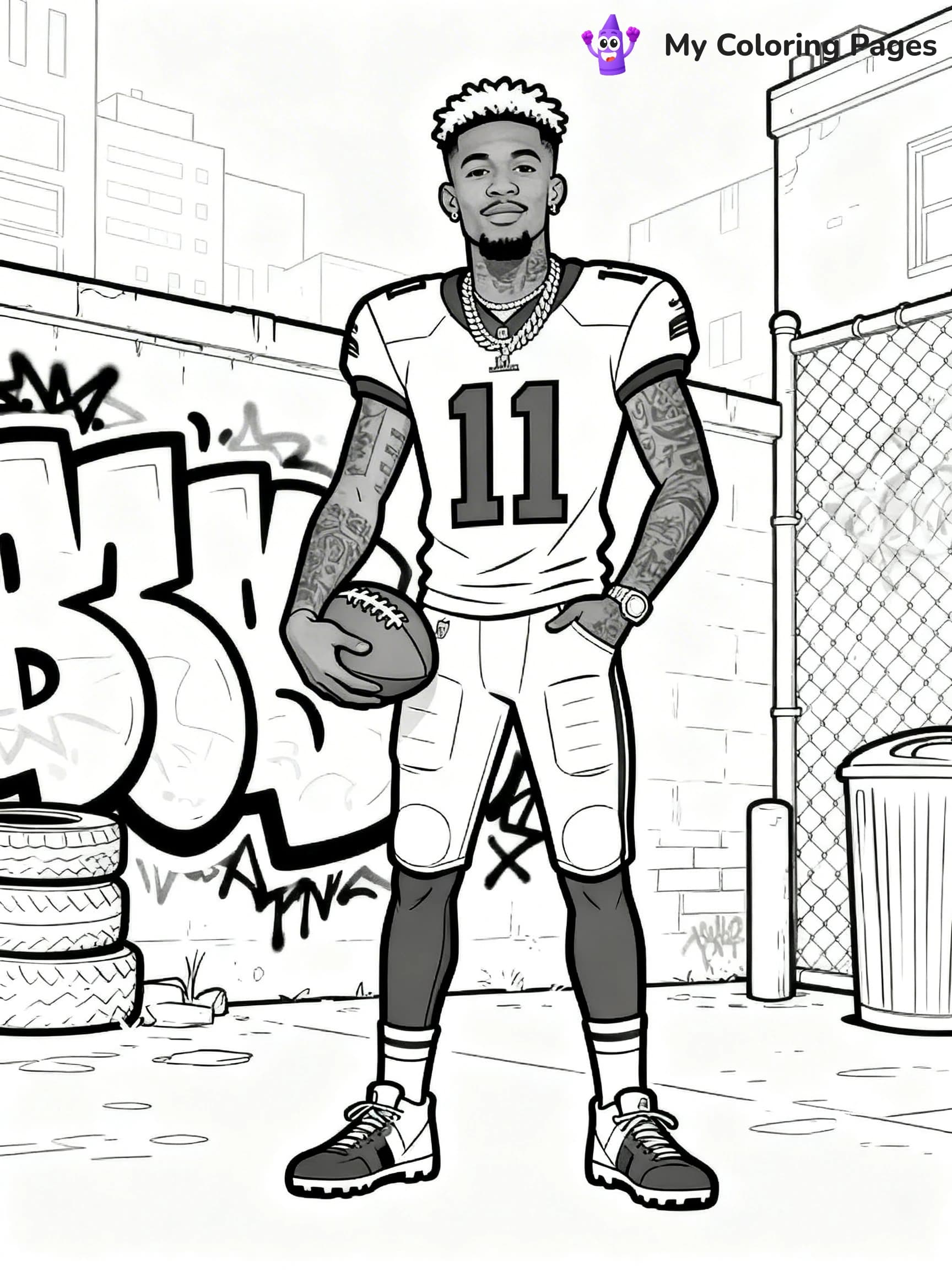 Odell Beckham Coloring Pages - 13