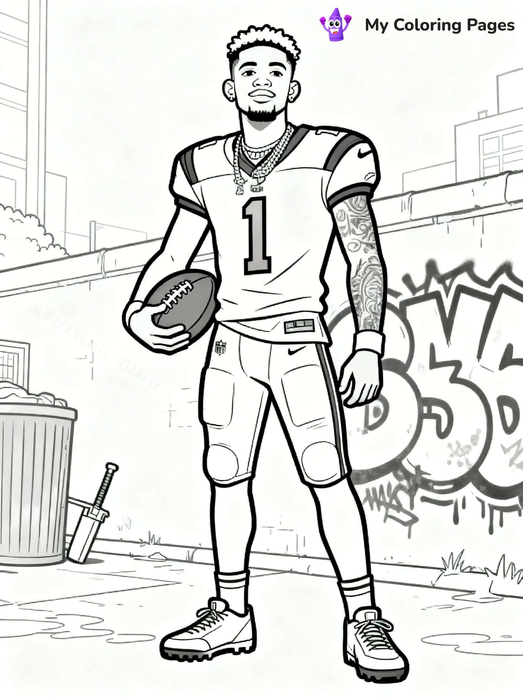 Odell Beckham Coloring Pages - 12