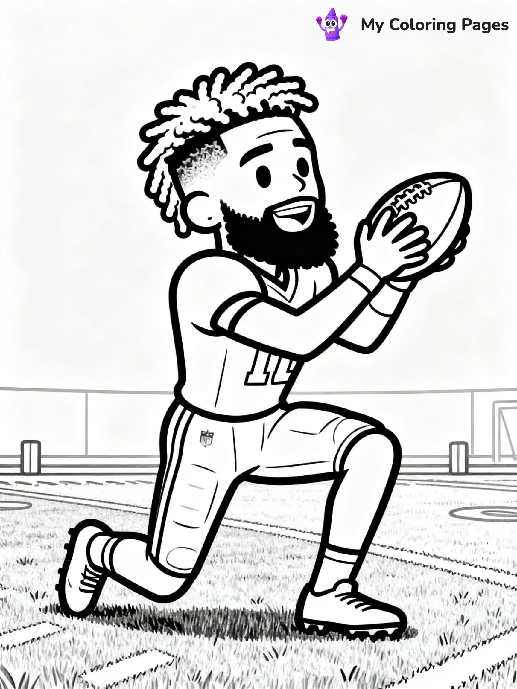 Odell Beckham Coloring Pages - 4