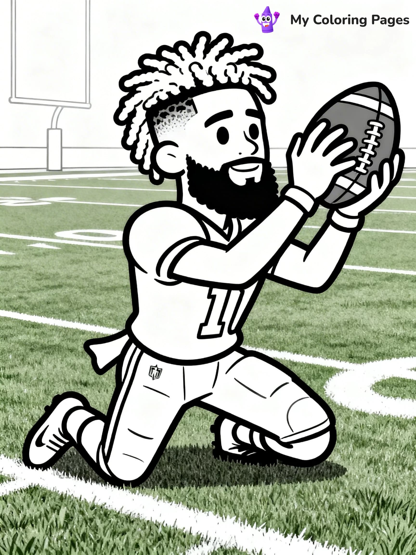 Odell Beckham Coloring Pages - 2