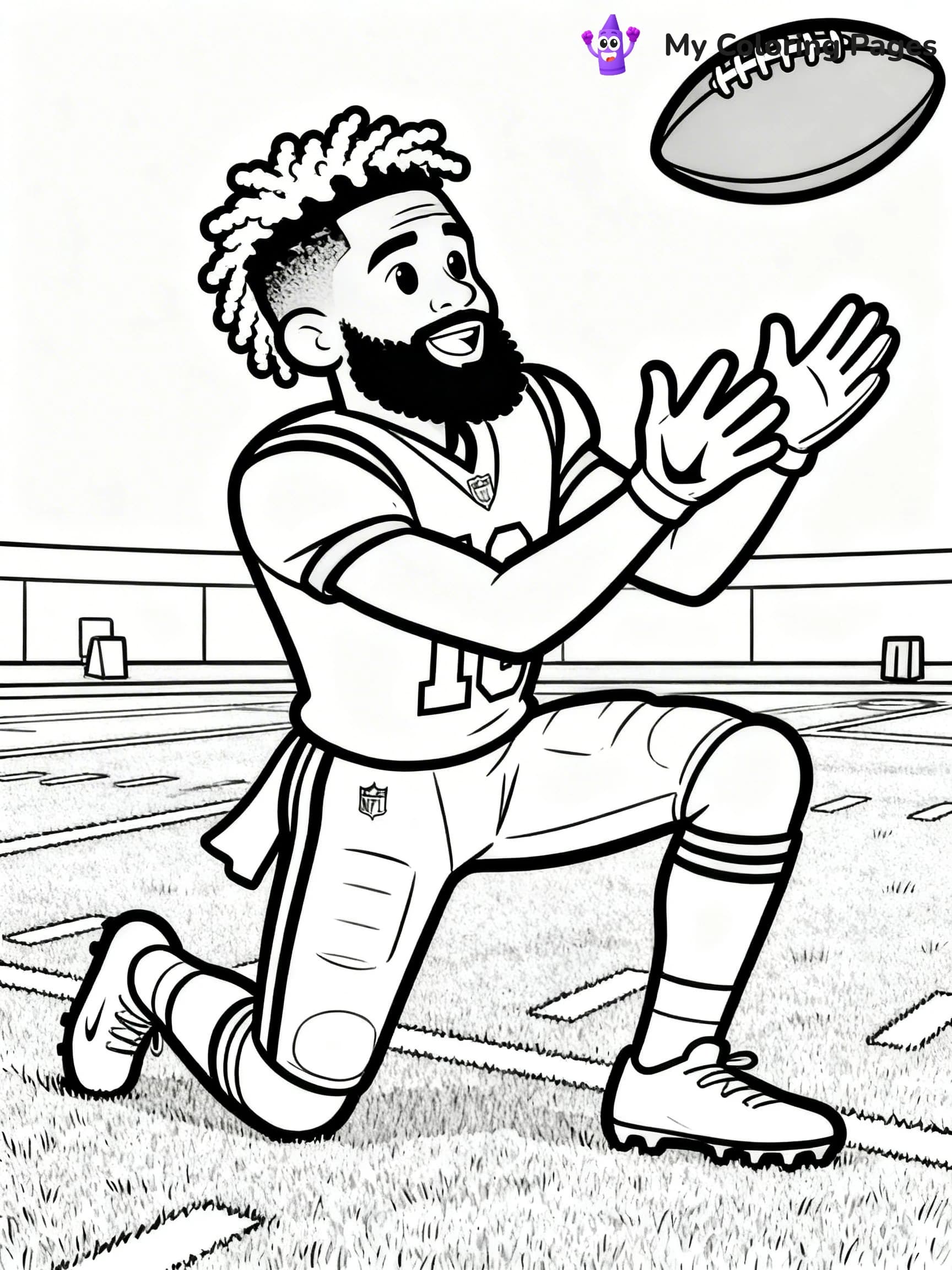 Odell Beckham Coloring Pages - 1