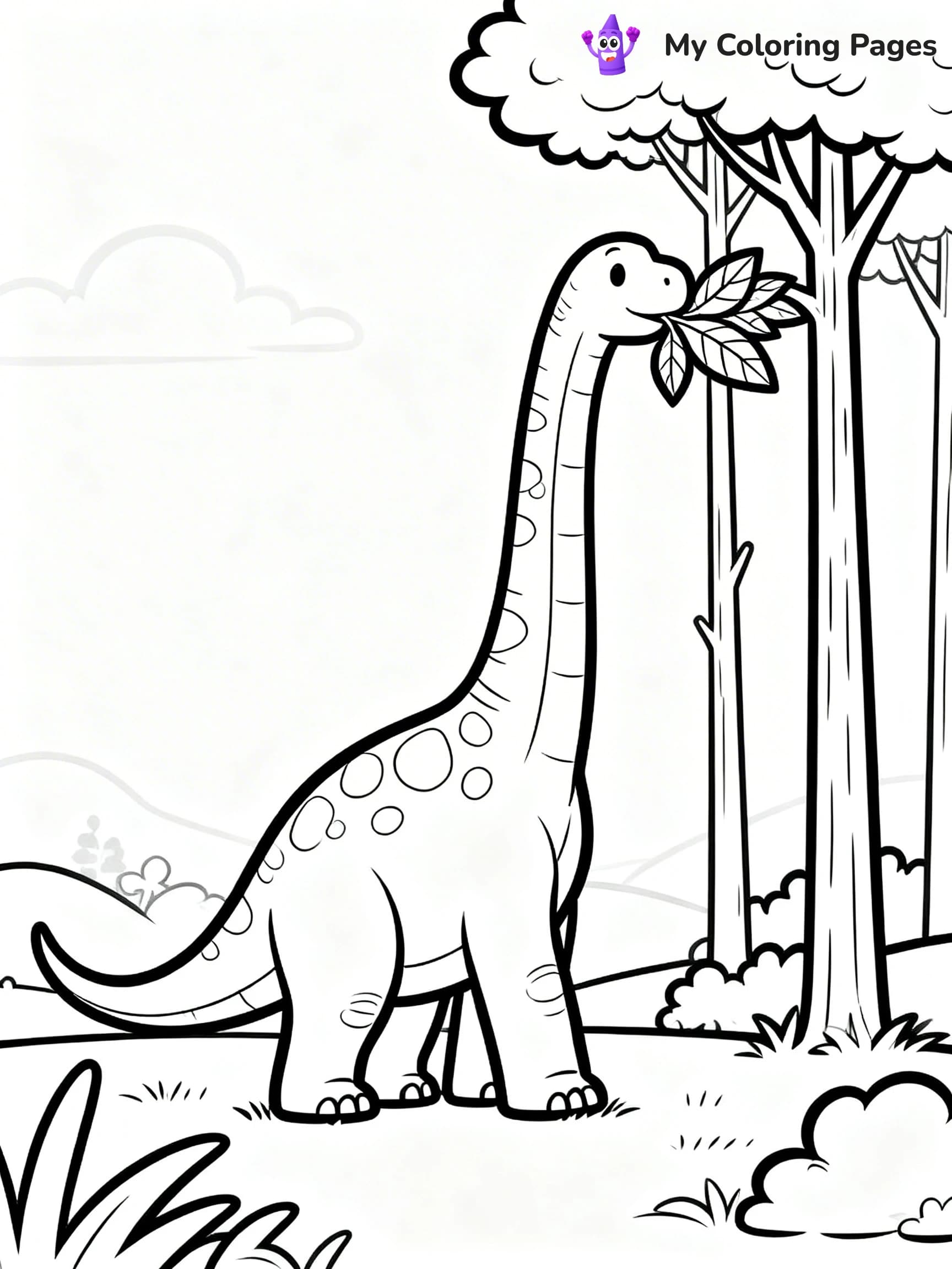 Brachiosaurus Coloring Pages - 16