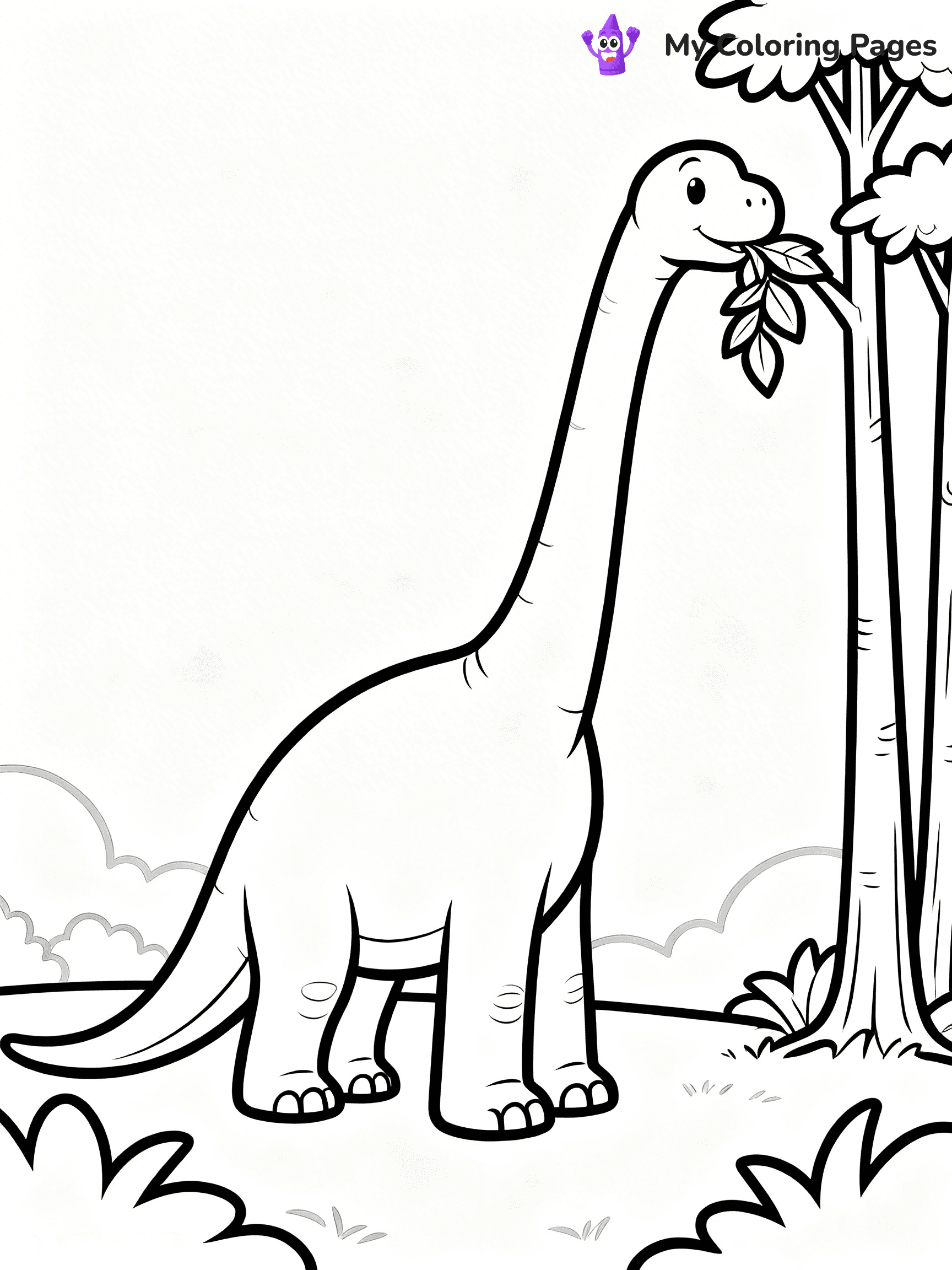Brachiosaurus Coloring Pages - 12