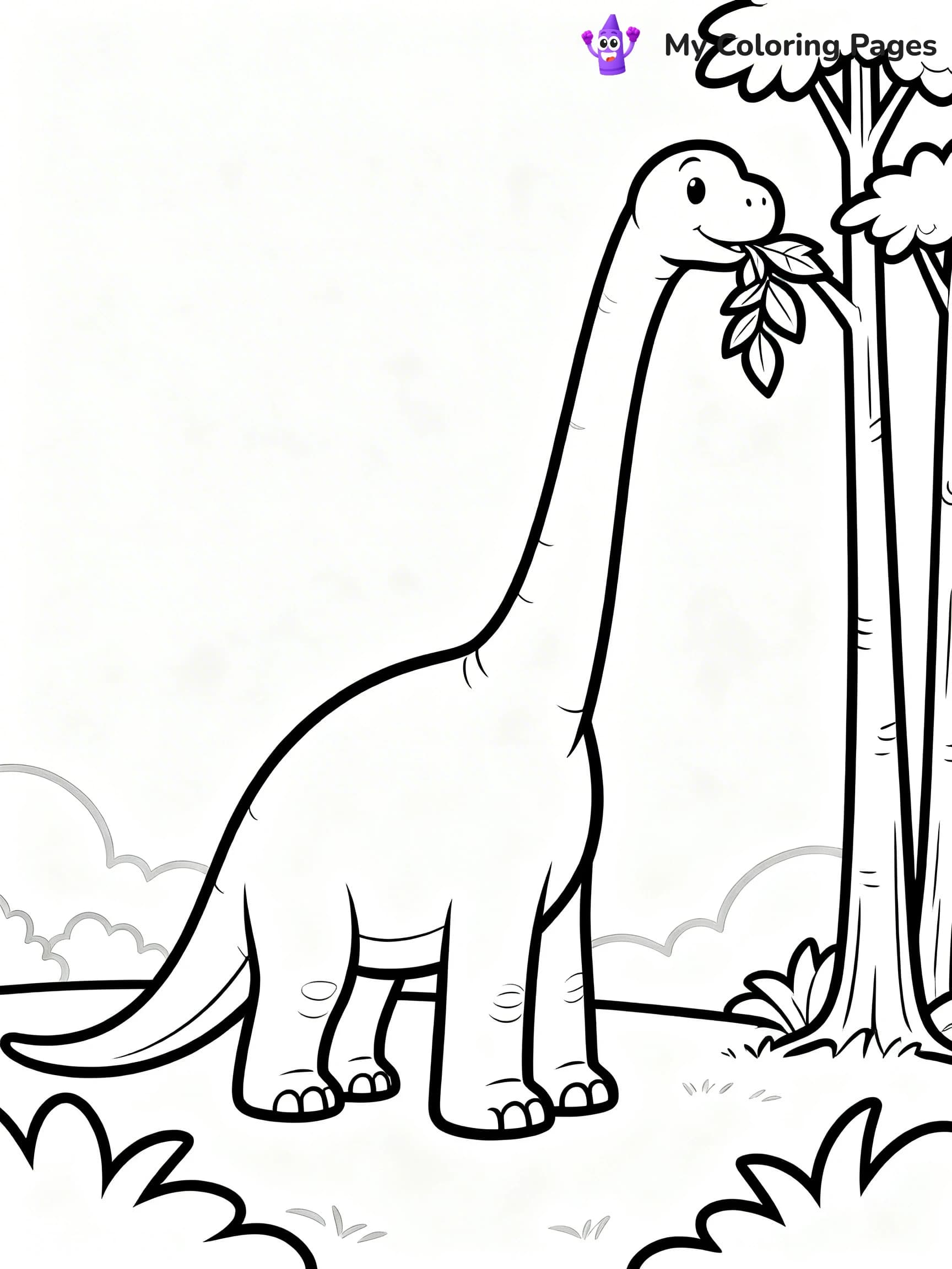 Brachiosaurus Coloring Pages - 12