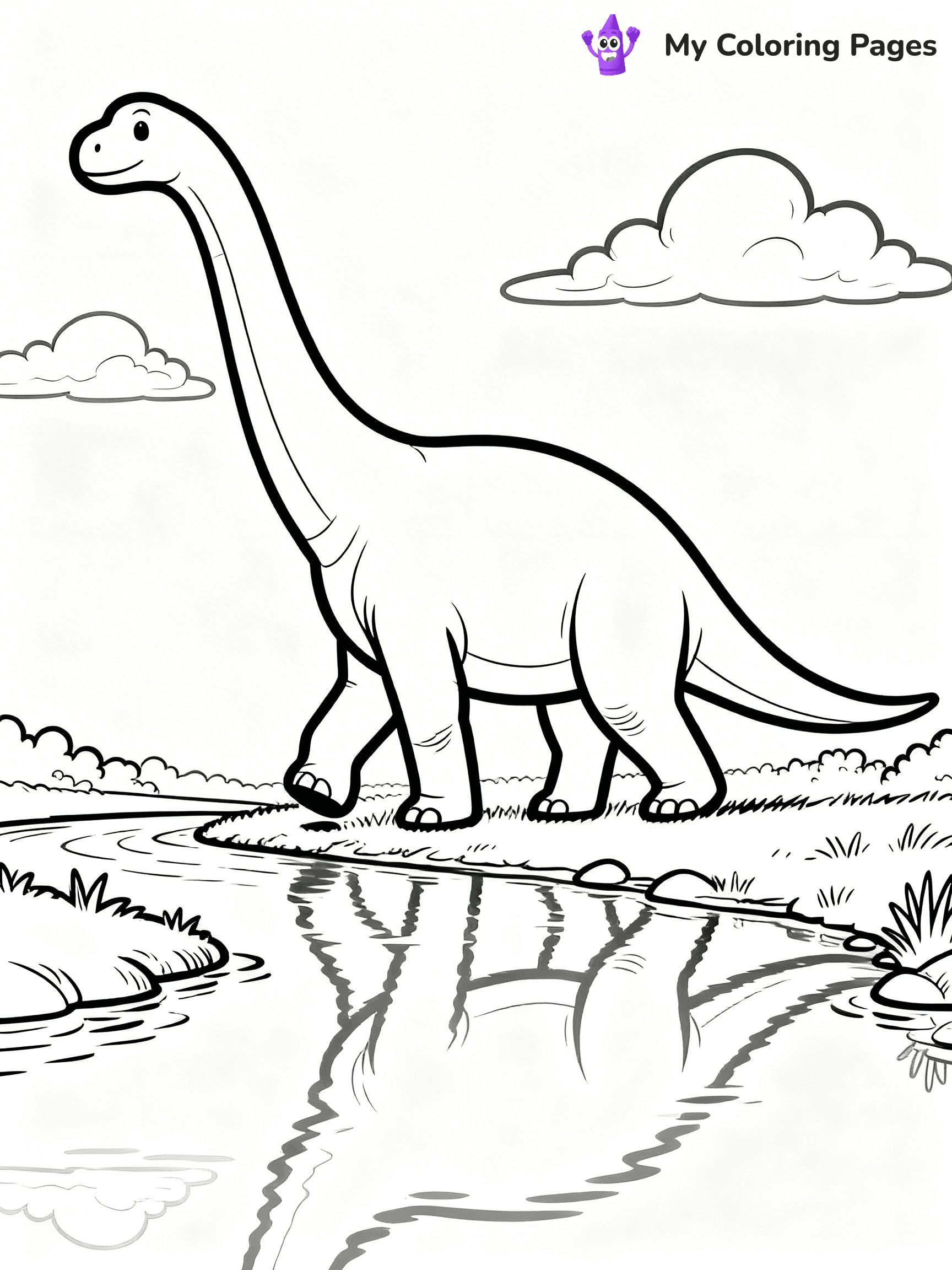 Brachiosaurus Coloring Pages - 9