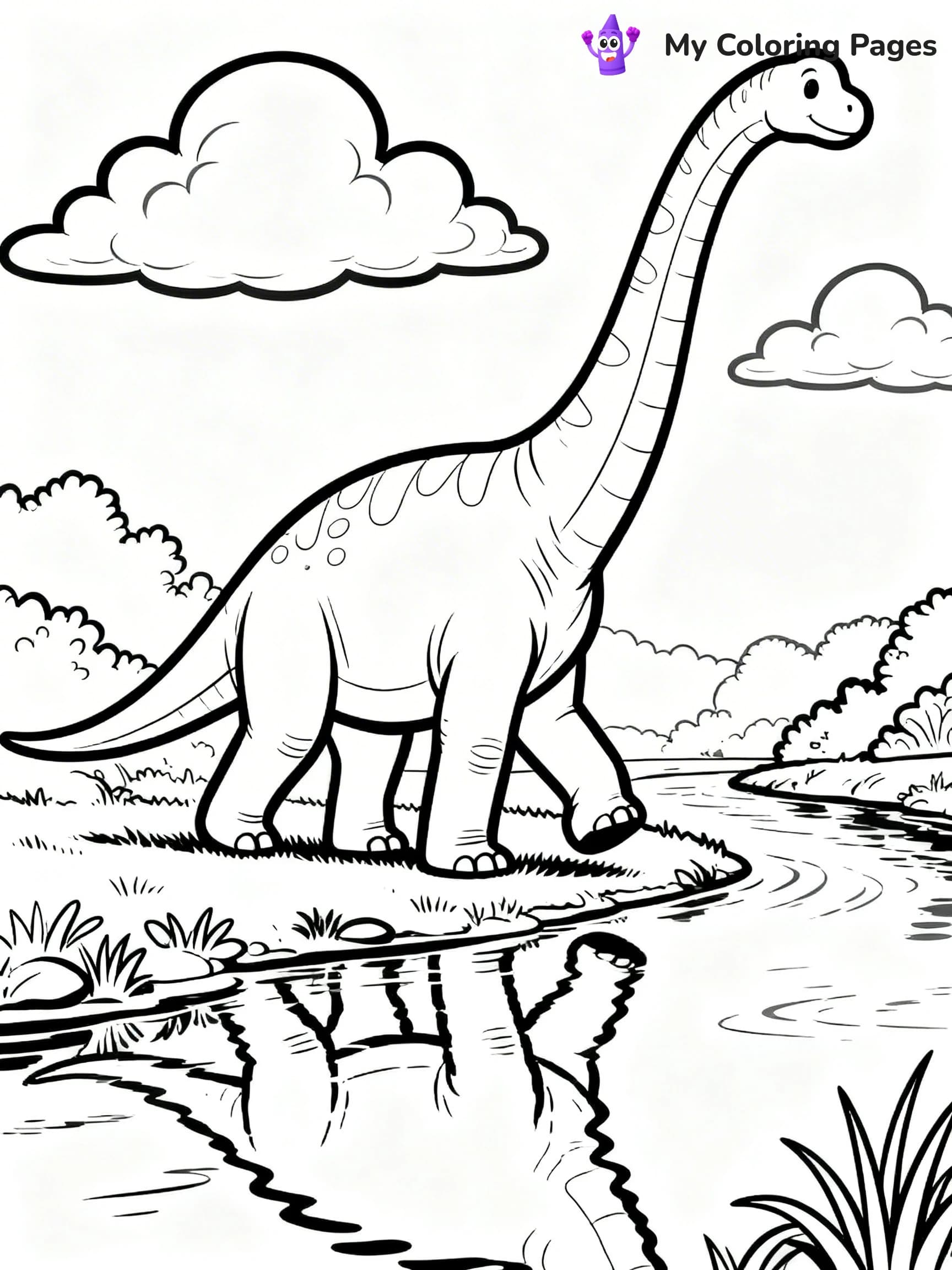 Brachiosaurus Coloring Pages - 8