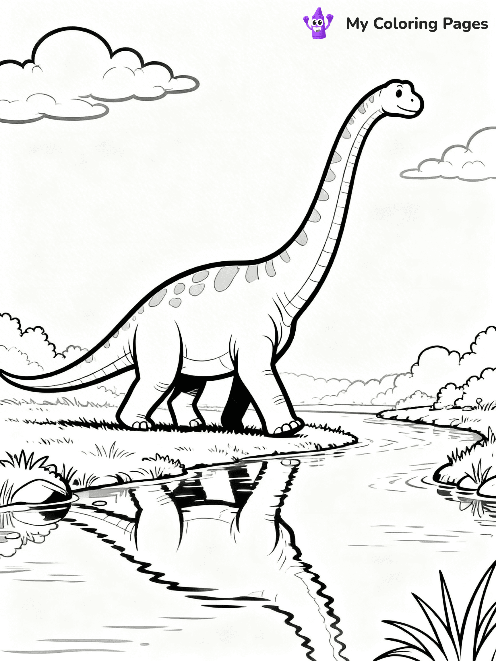 Brachiosaurus Coloring Pages - 7