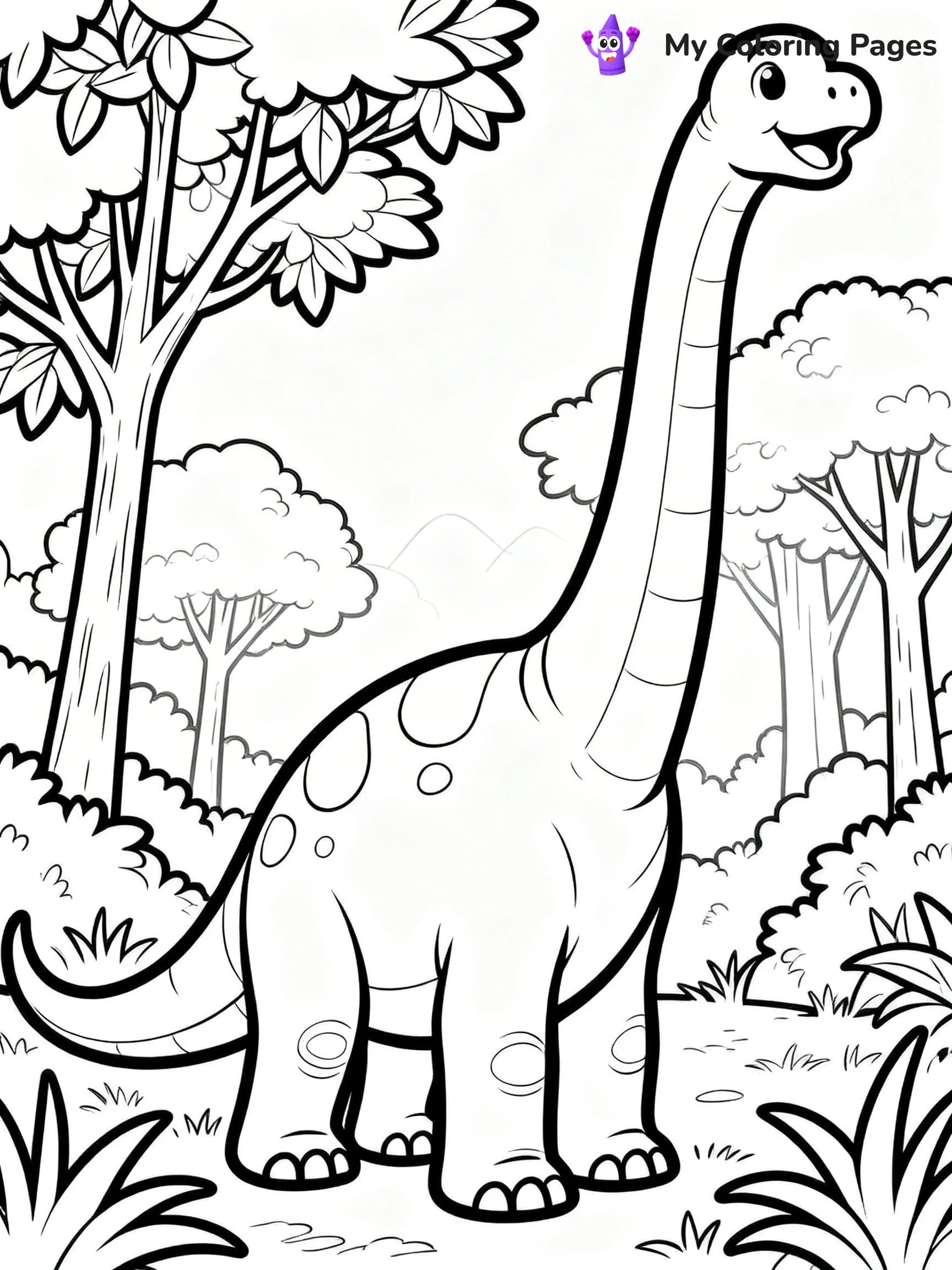 Brachiosaurus Coloring Pages - 5