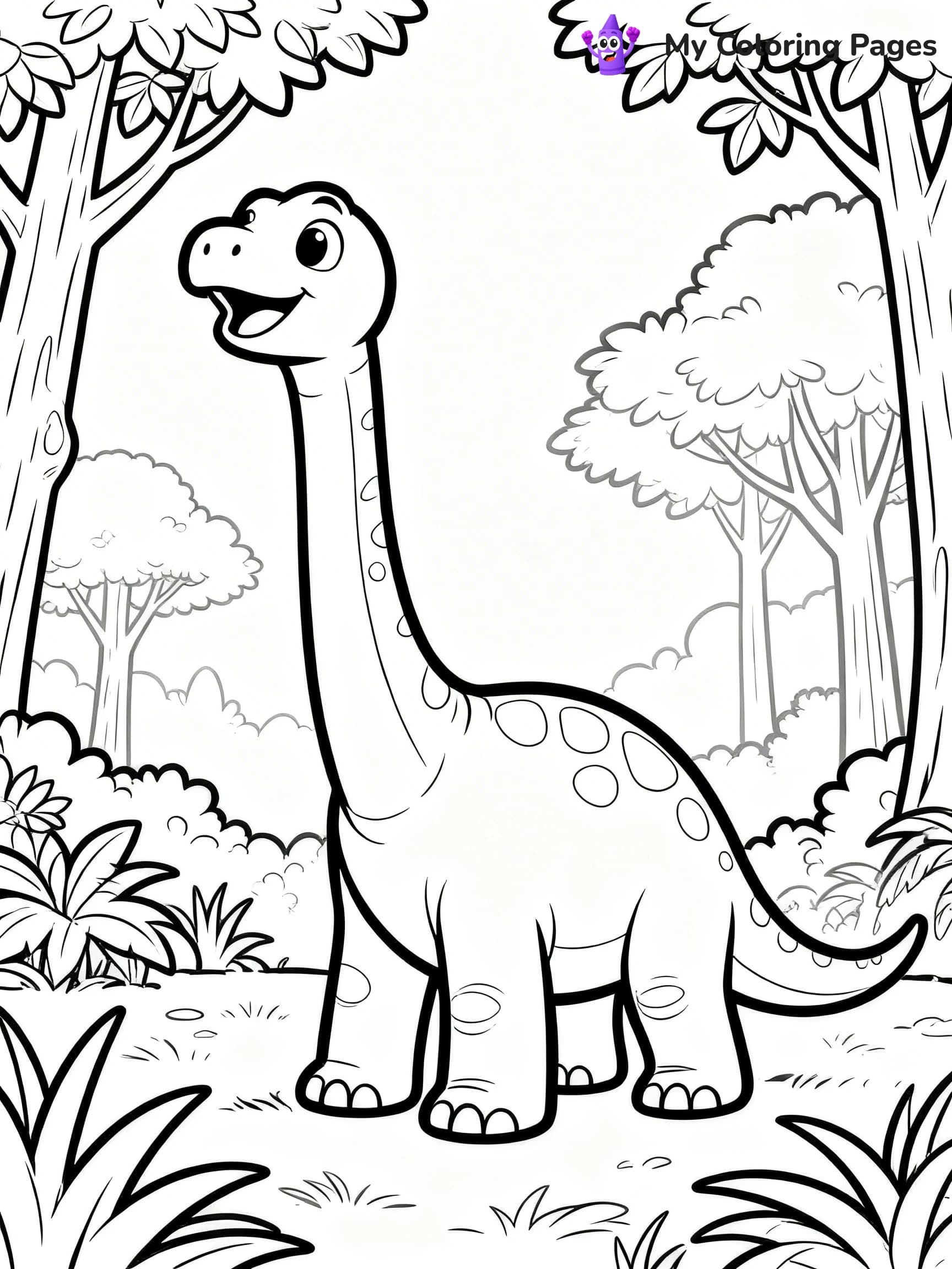 Brachiosaurus Coloring Pages - 3