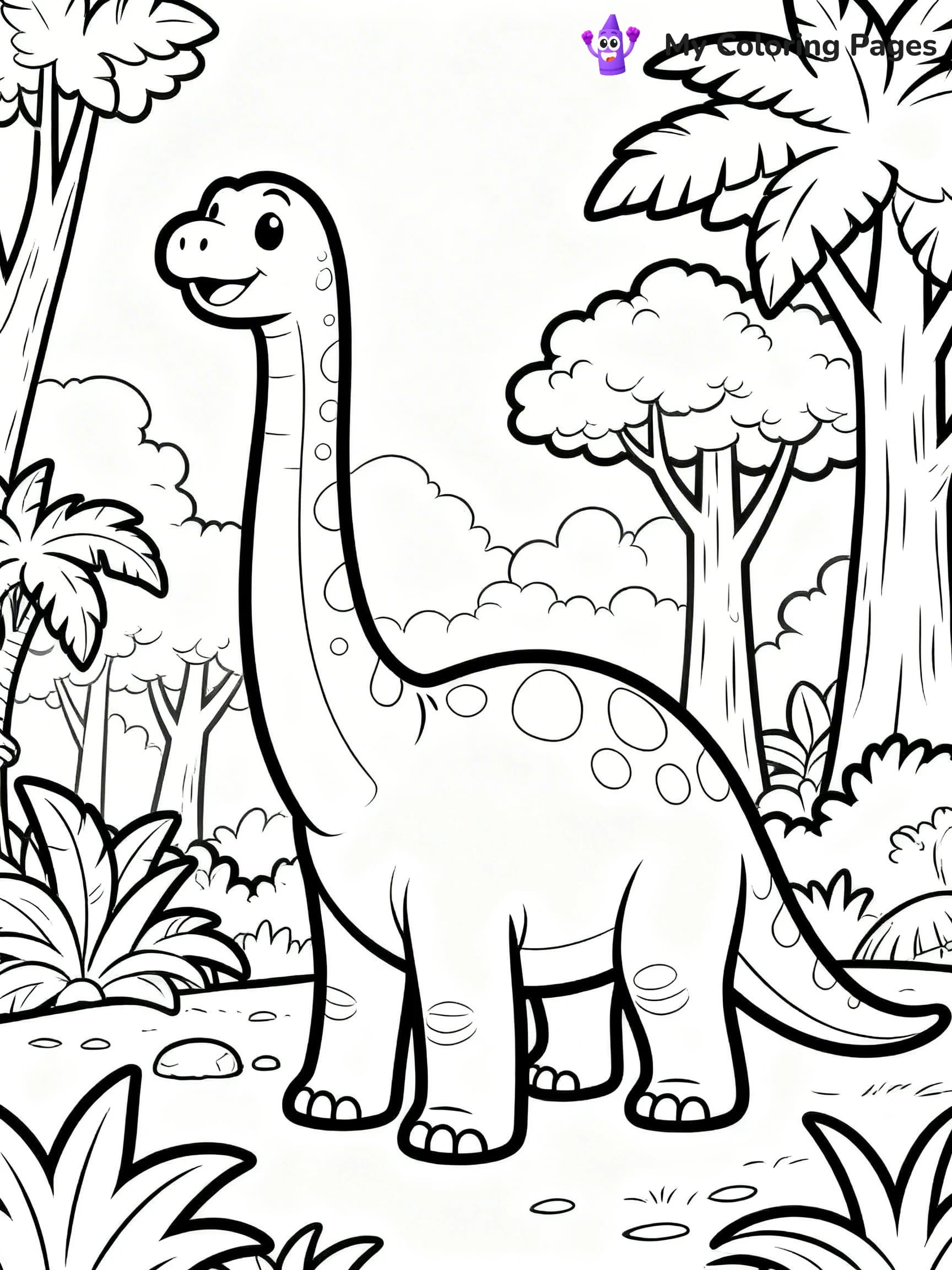 Brachiosaurus Coloring Pages - 2