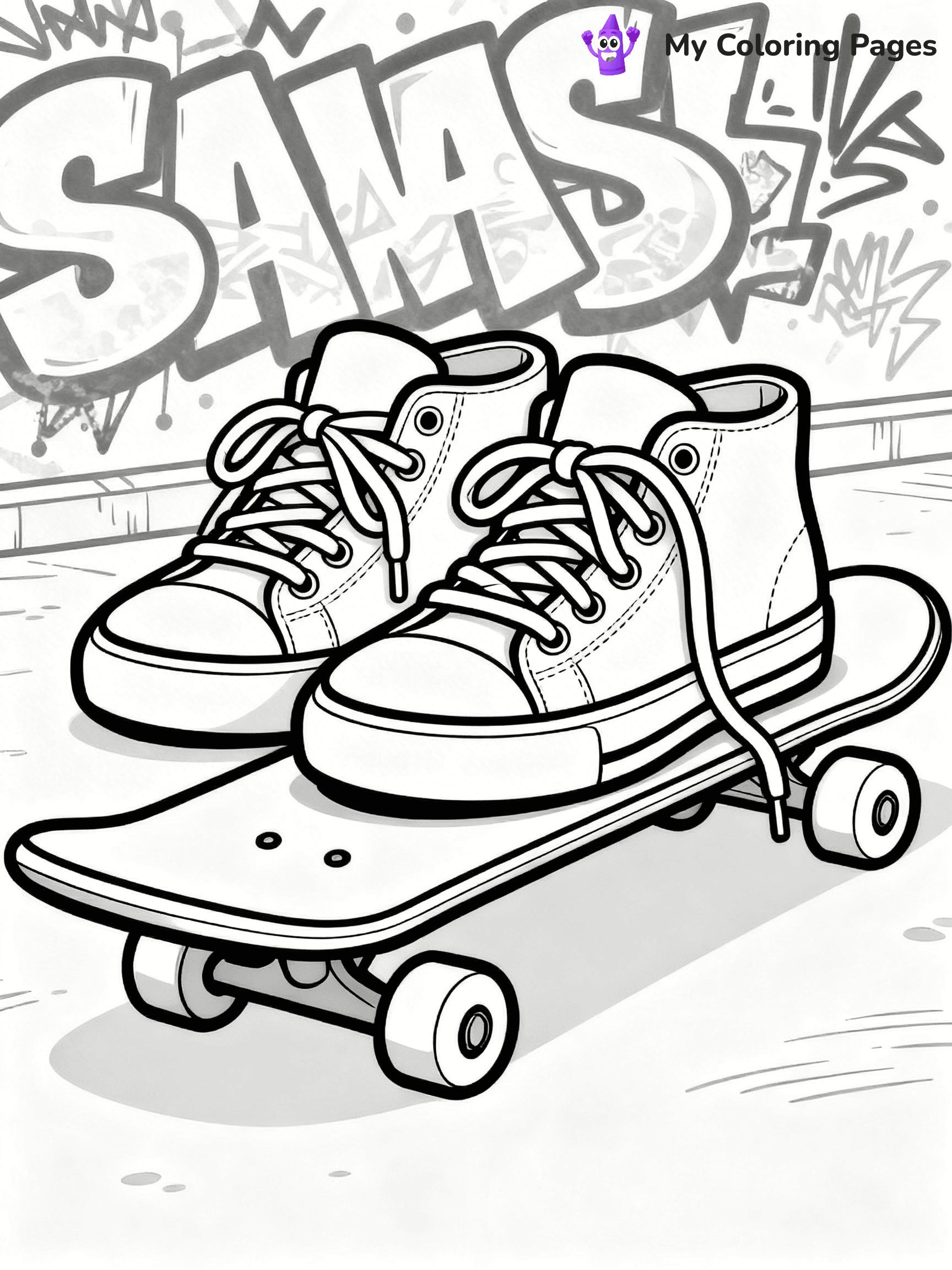 Sneaker Coloring Pages - 50