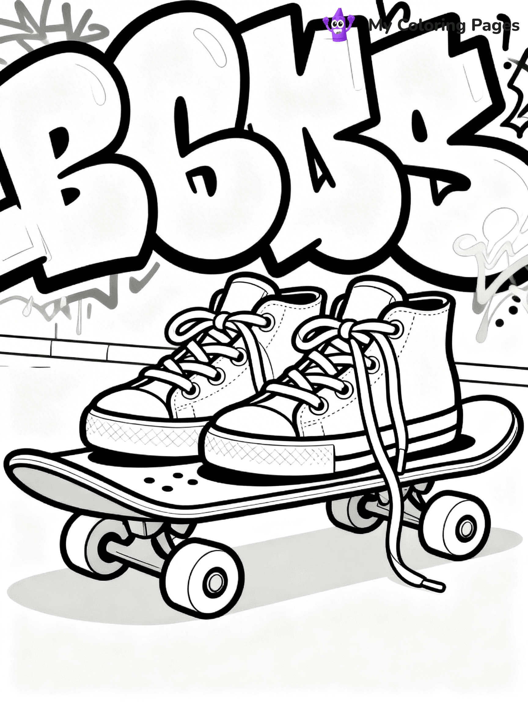 Sneaker Coloring Pages - 48