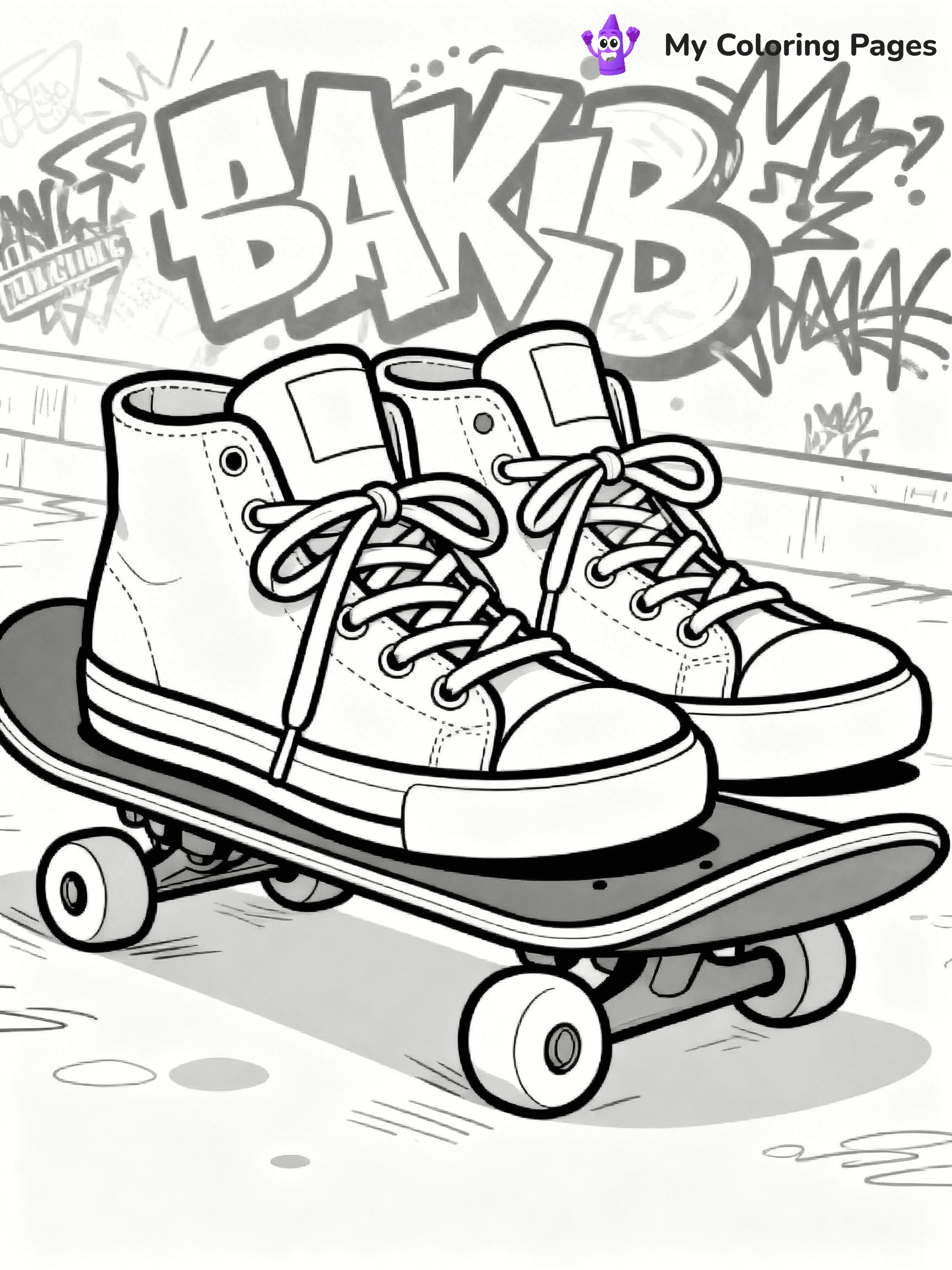 Sneaker Coloring Pages - 47