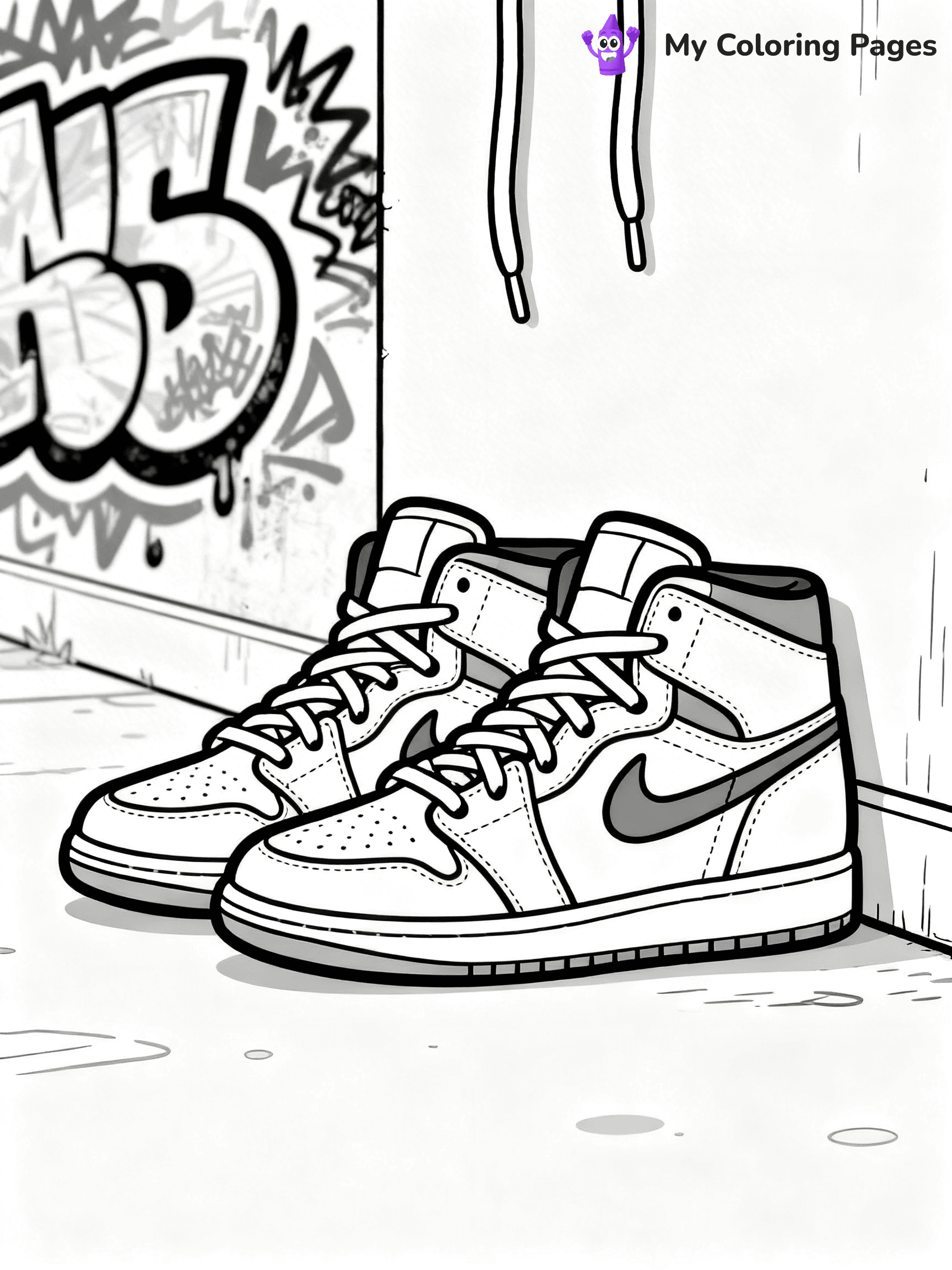 Sneaker Coloring Pages - 36