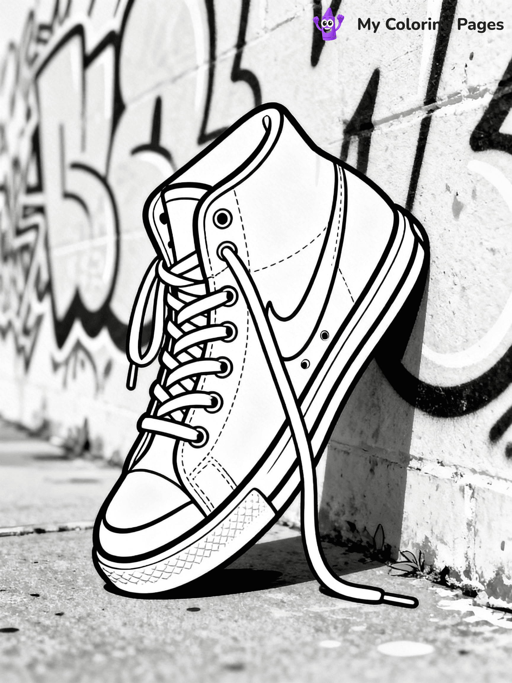 Sneaker Coloring Pages - 33
