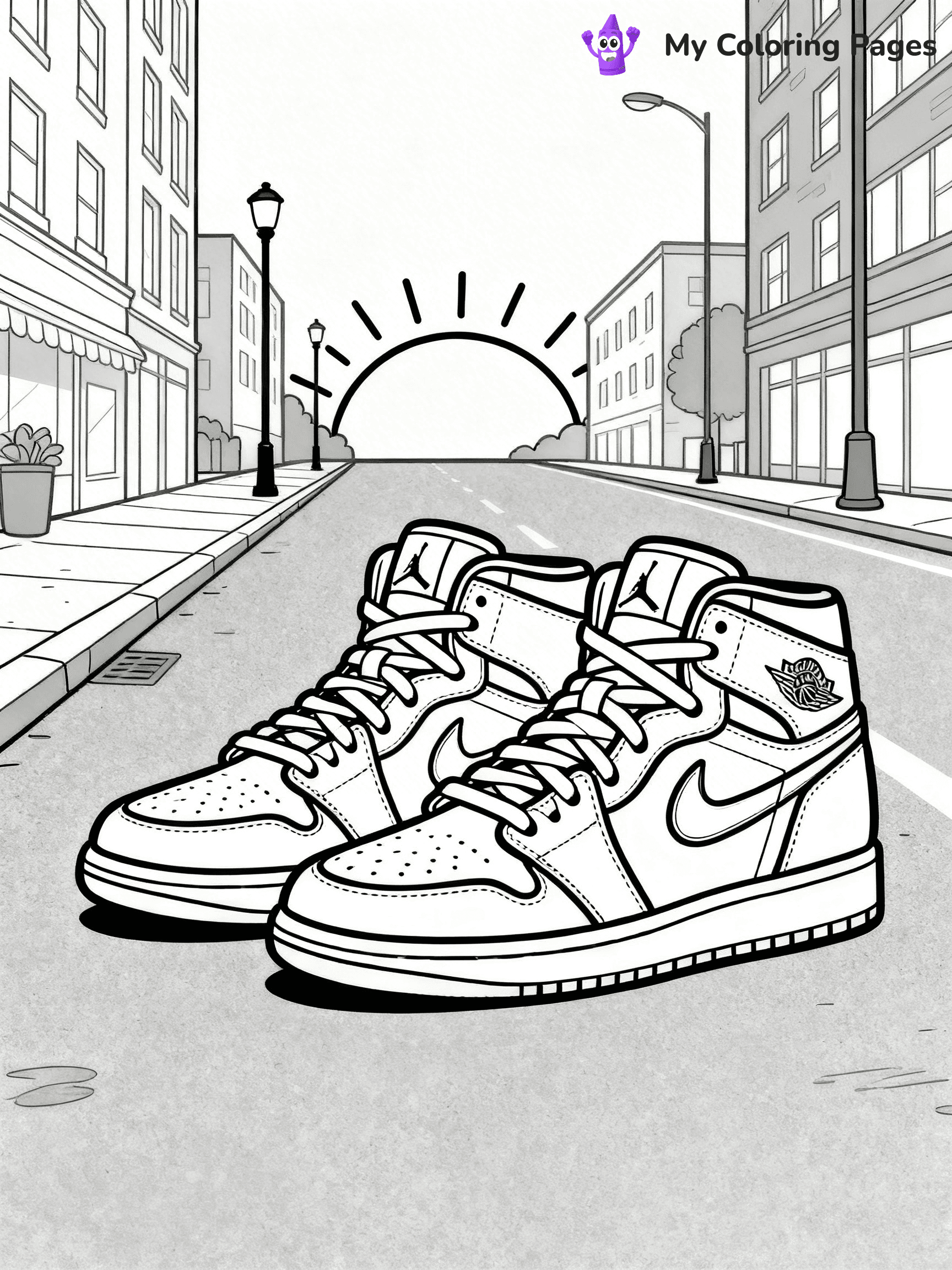 Sneaker Coloring Pages - 12