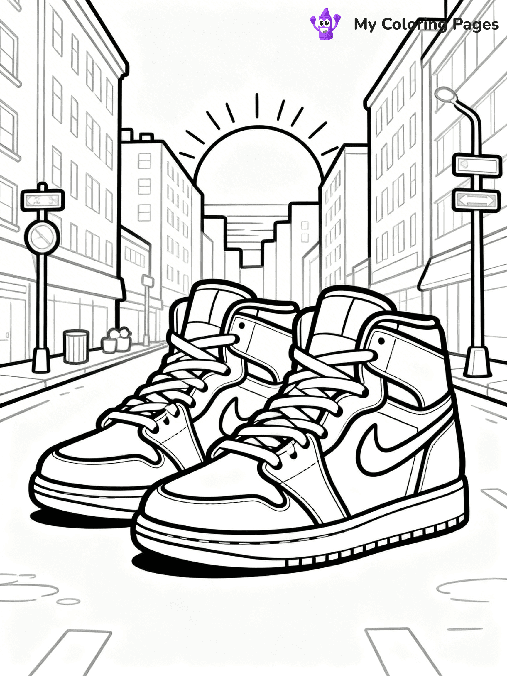 Sneaker Coloring Pages - 11