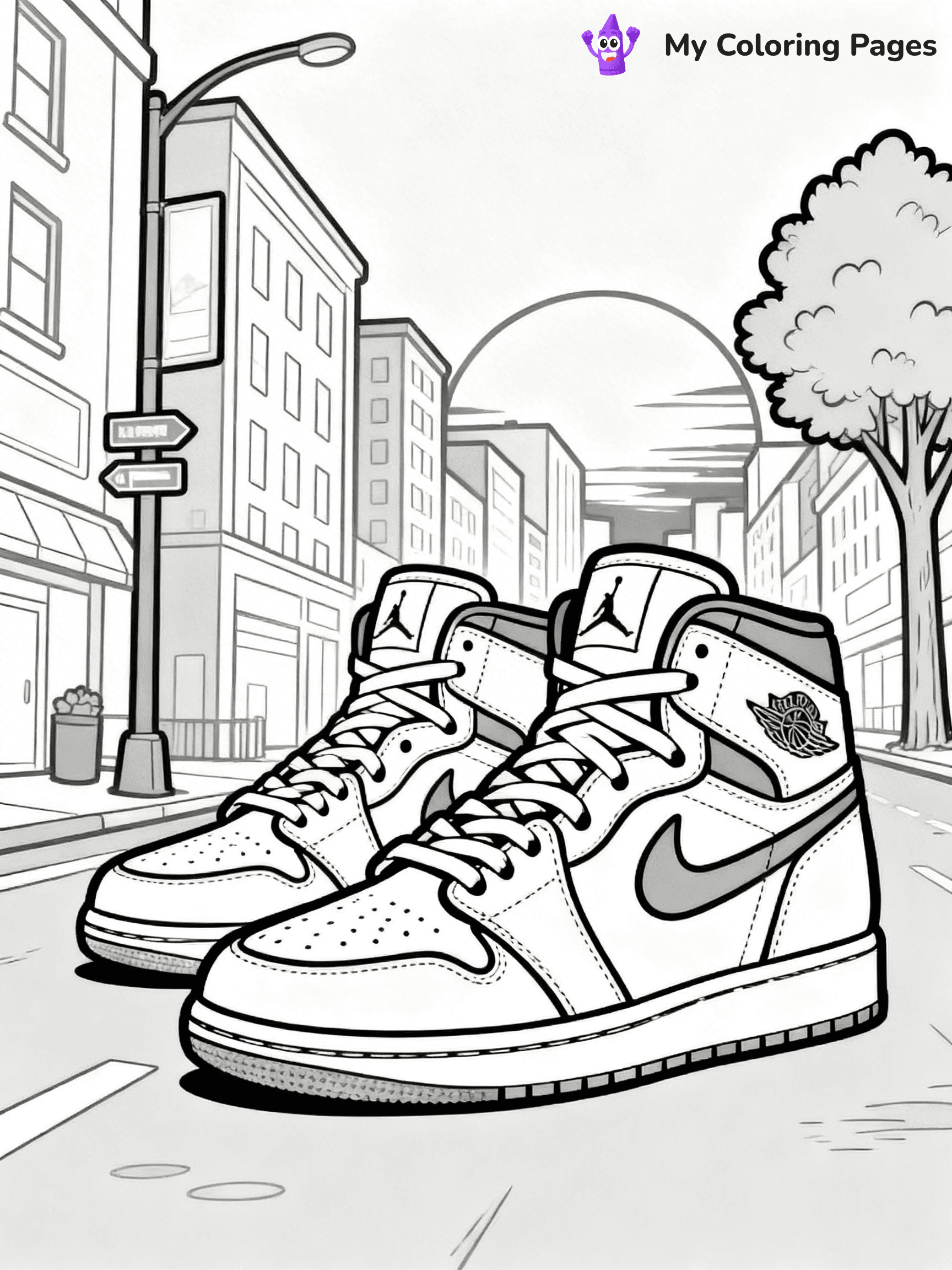 Sneaker Coloring Pages - 10