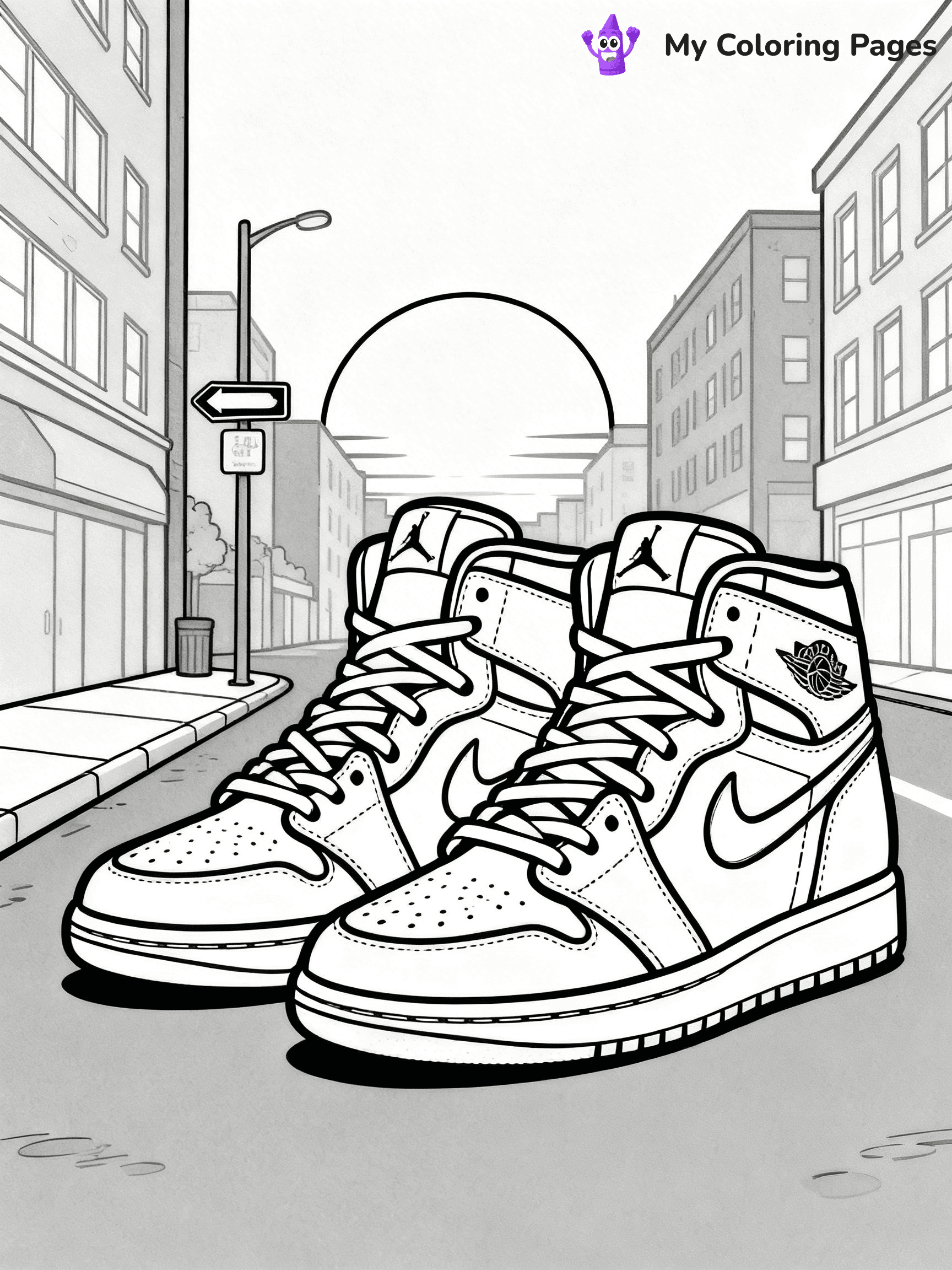 Sneaker Coloring Pages - 9