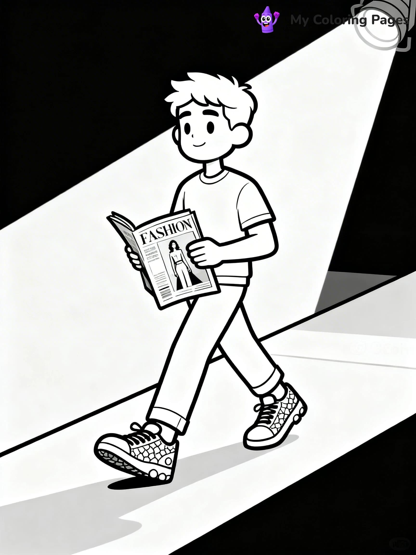 Sneaker Coloring Pages - 2