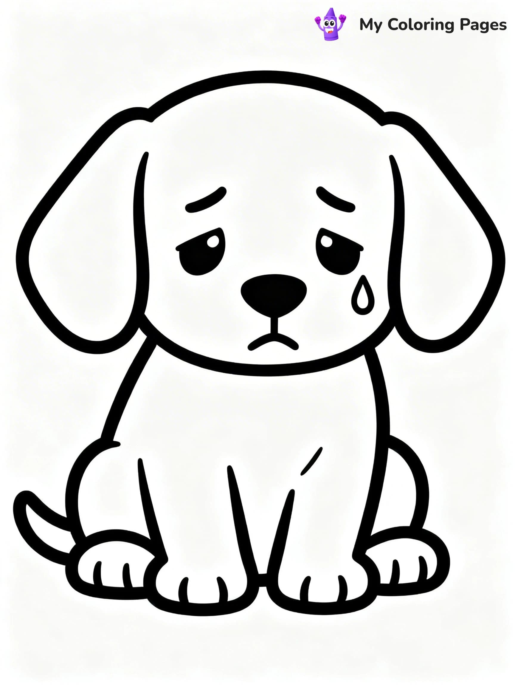 Sad Face Coloring Pages - 24