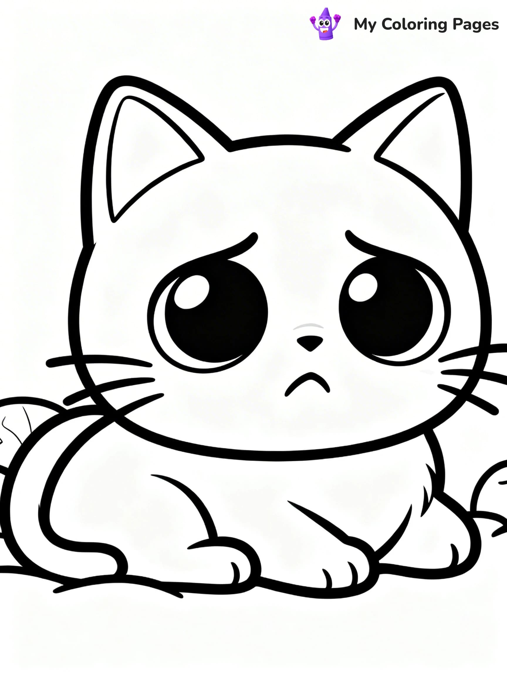 Sad Face Coloring Pages - 18