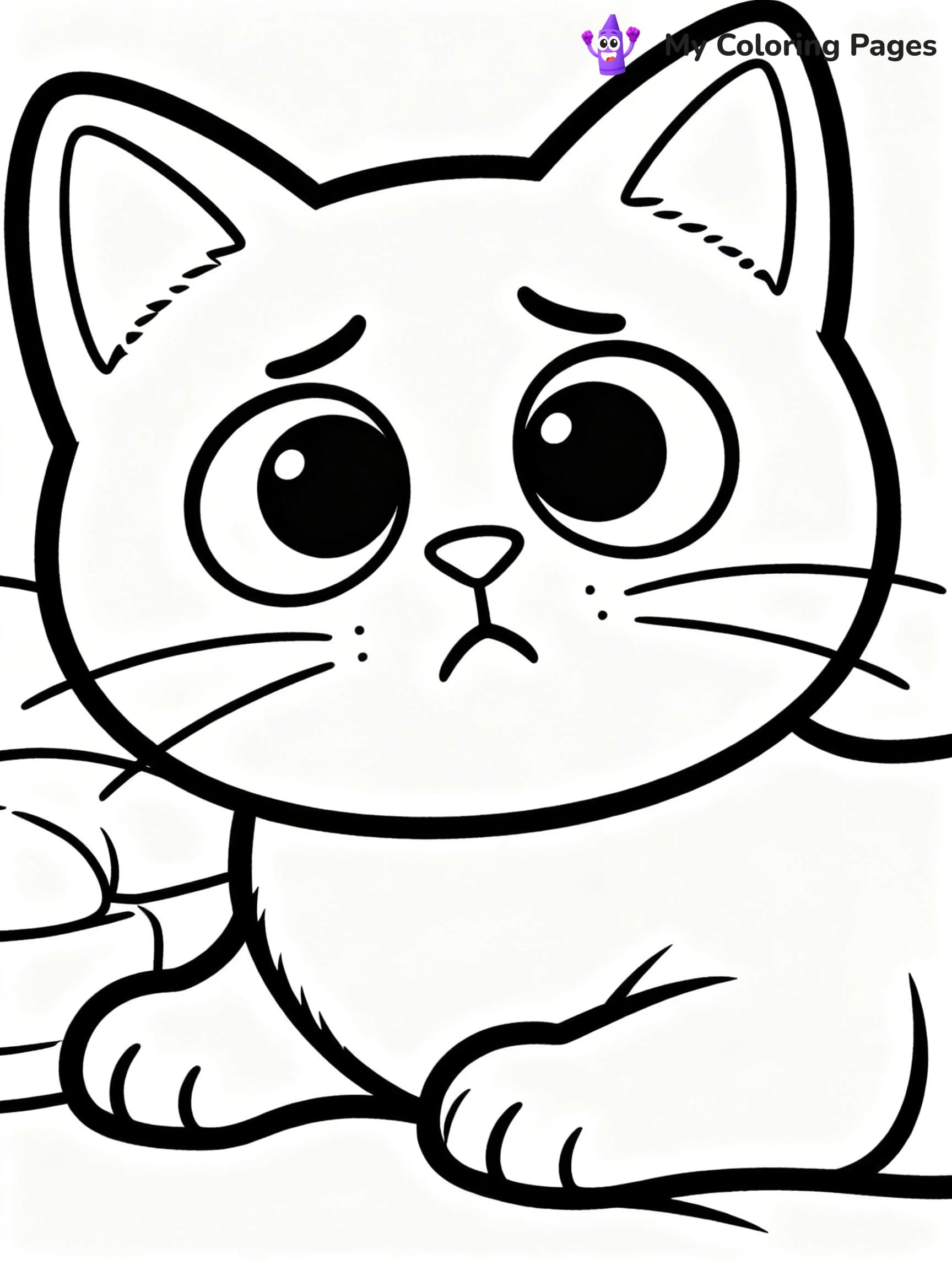 Sad Face Coloring Pages - 17