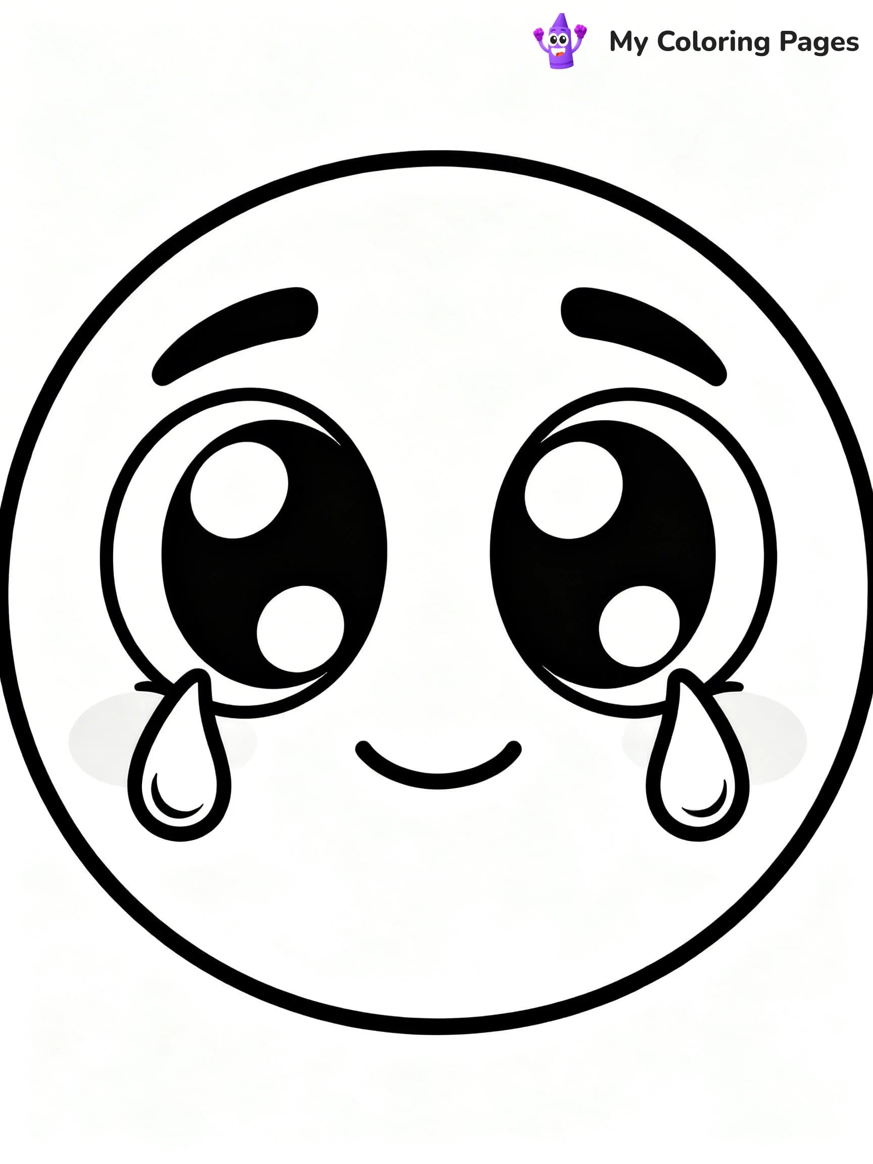 Sad Face Coloring Pages - 13
