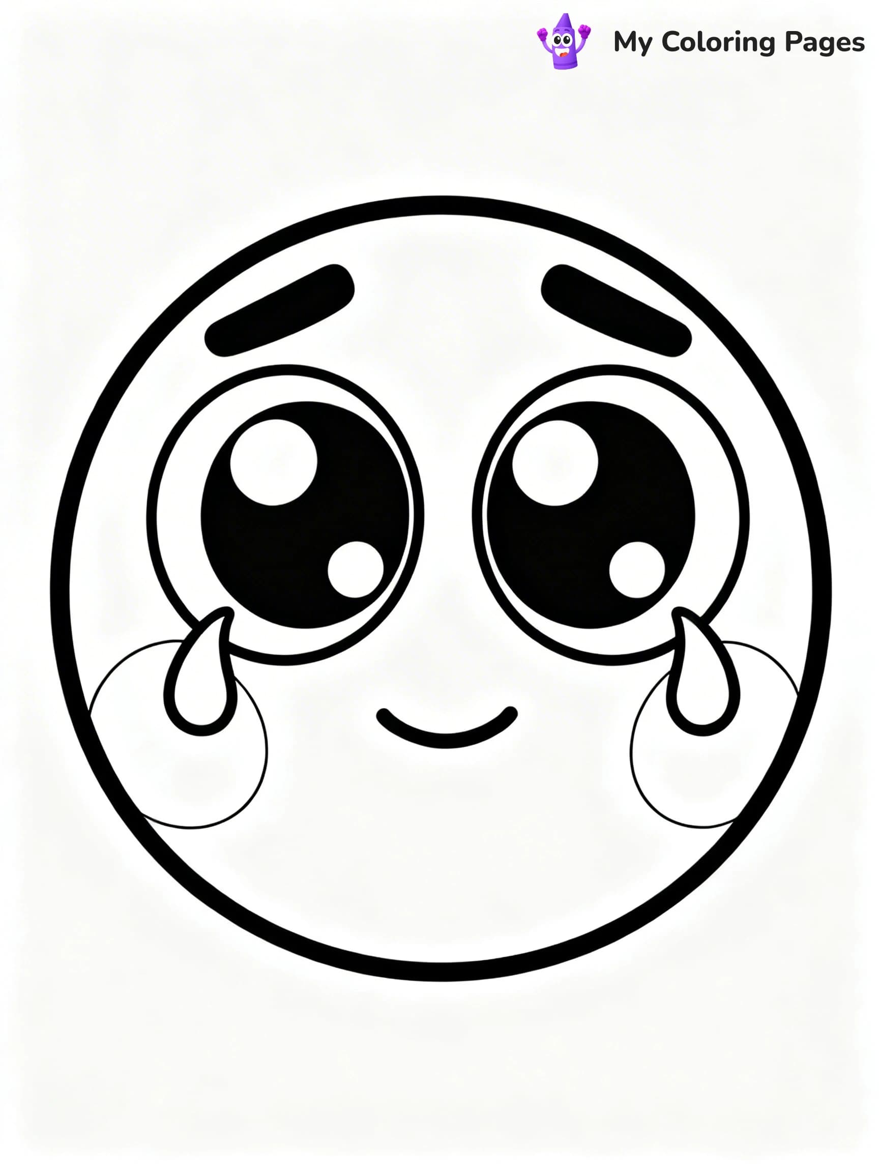 Sad Face Coloring Pages - 12