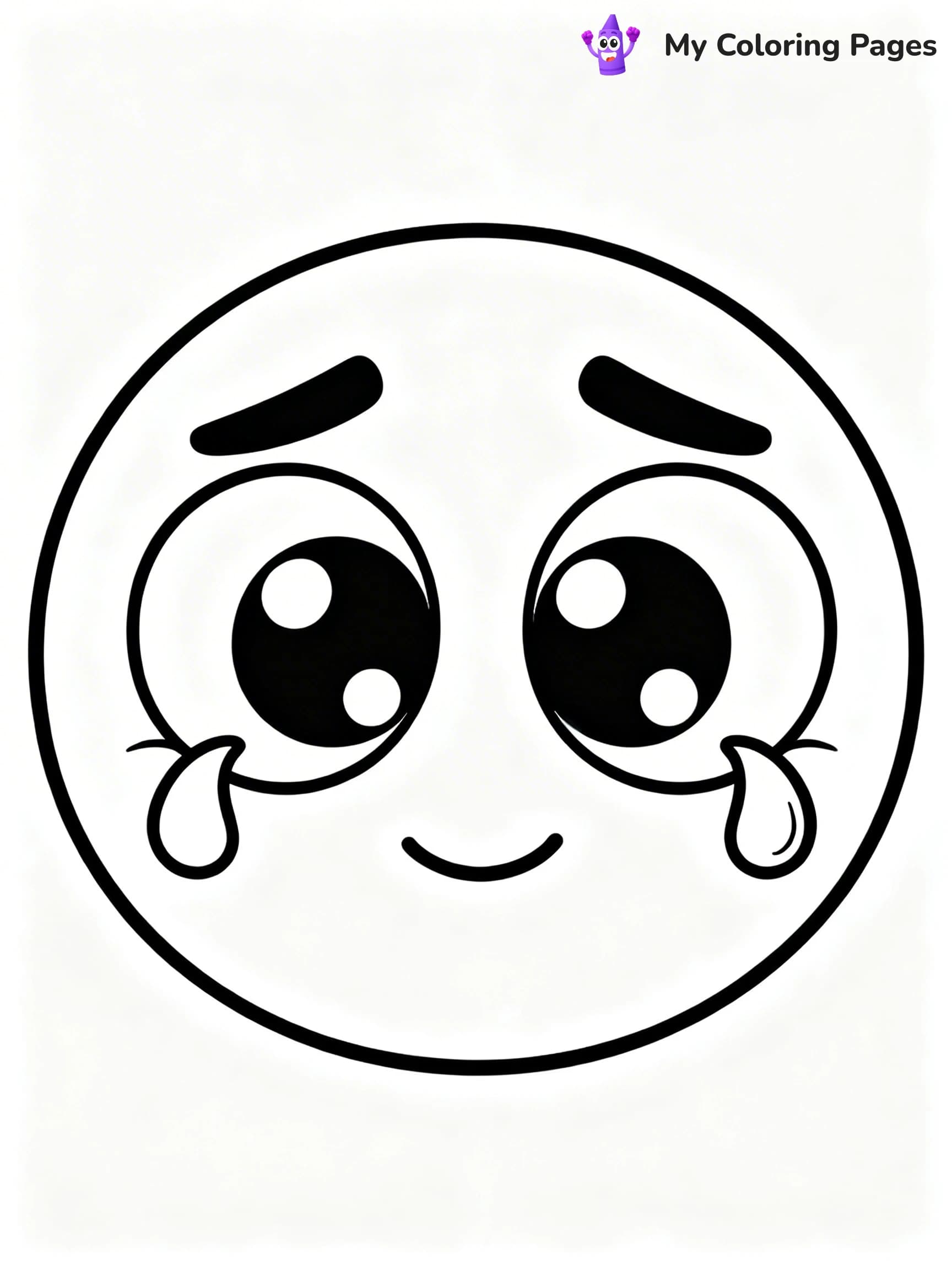 Sad Face Coloring Pages - 11