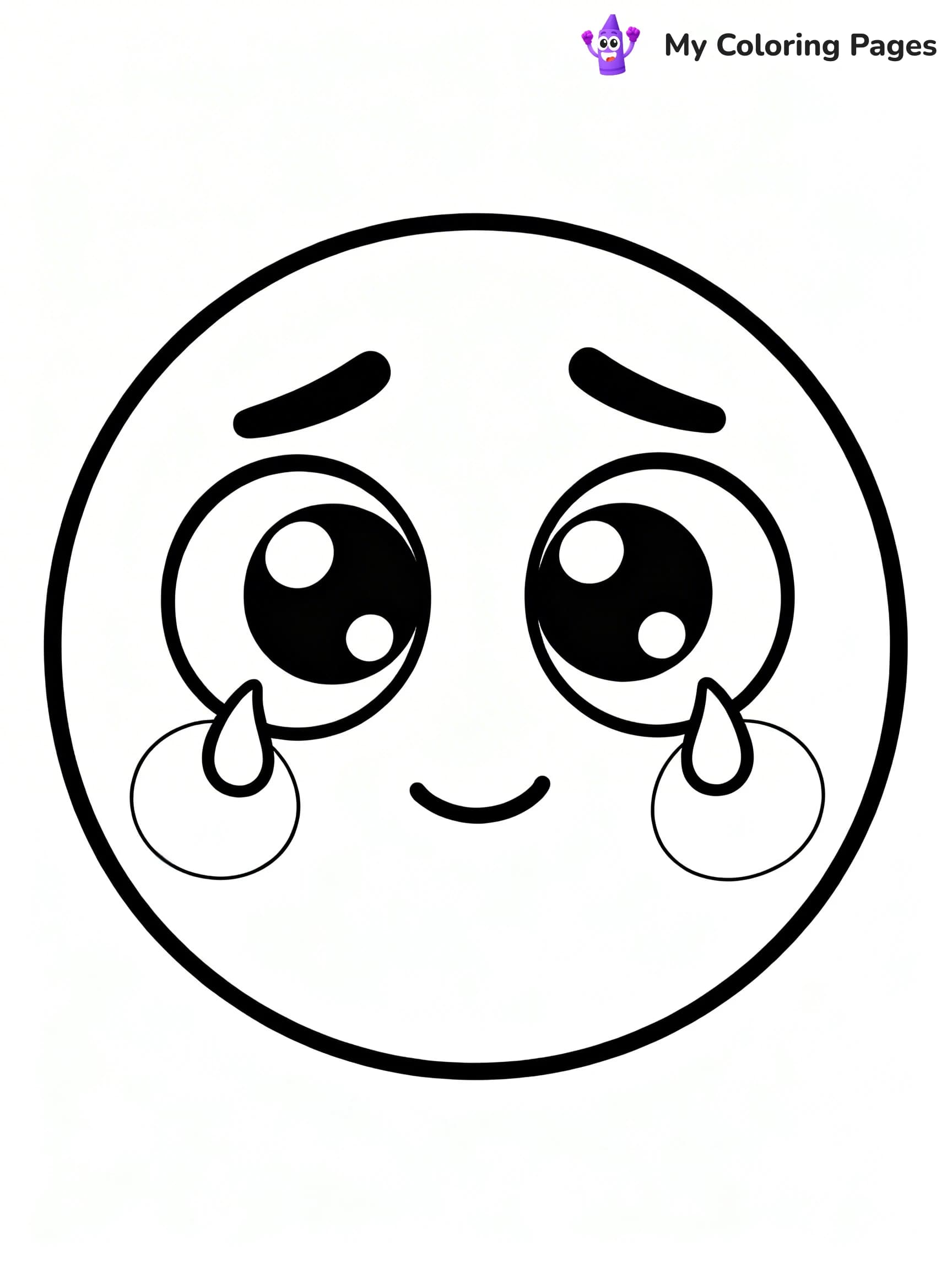 Sad Face Coloring Pages - 10